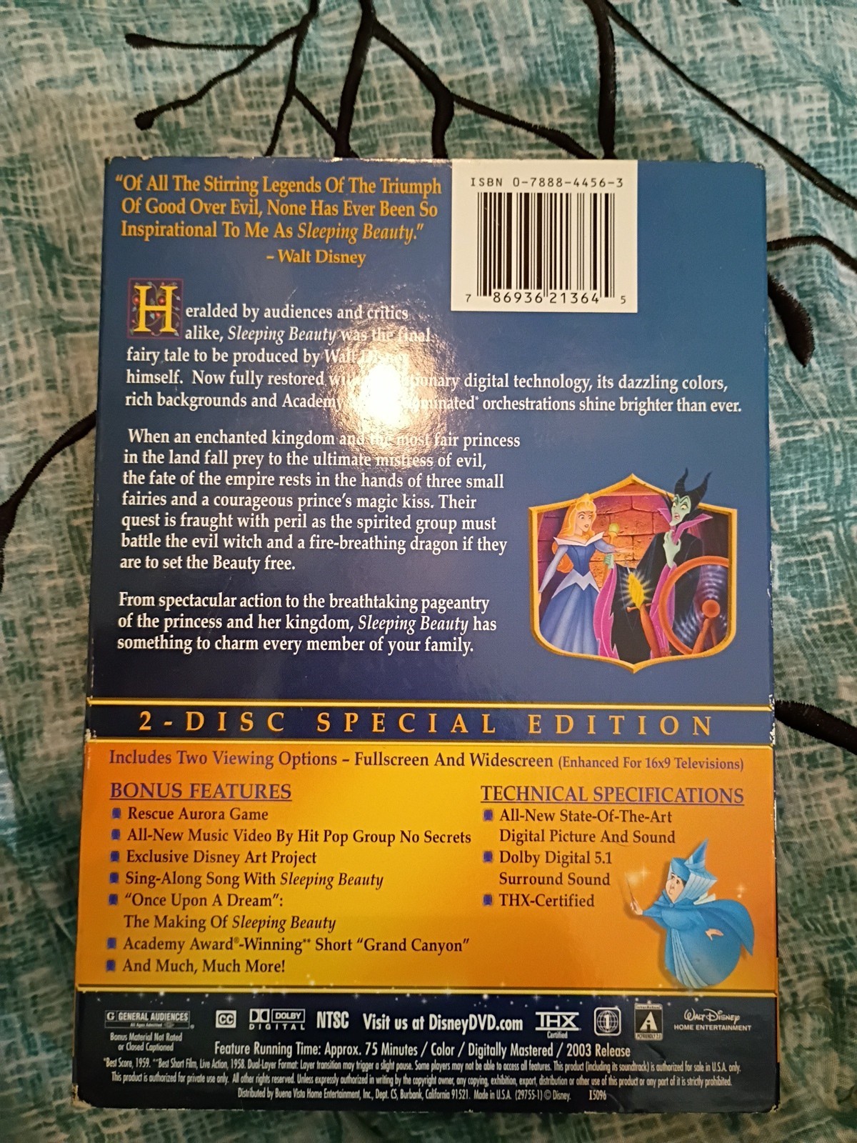 Disney’s Sleeping Beauty DVD (2003) Special Edition 2 Disc set, Brand New Sealed