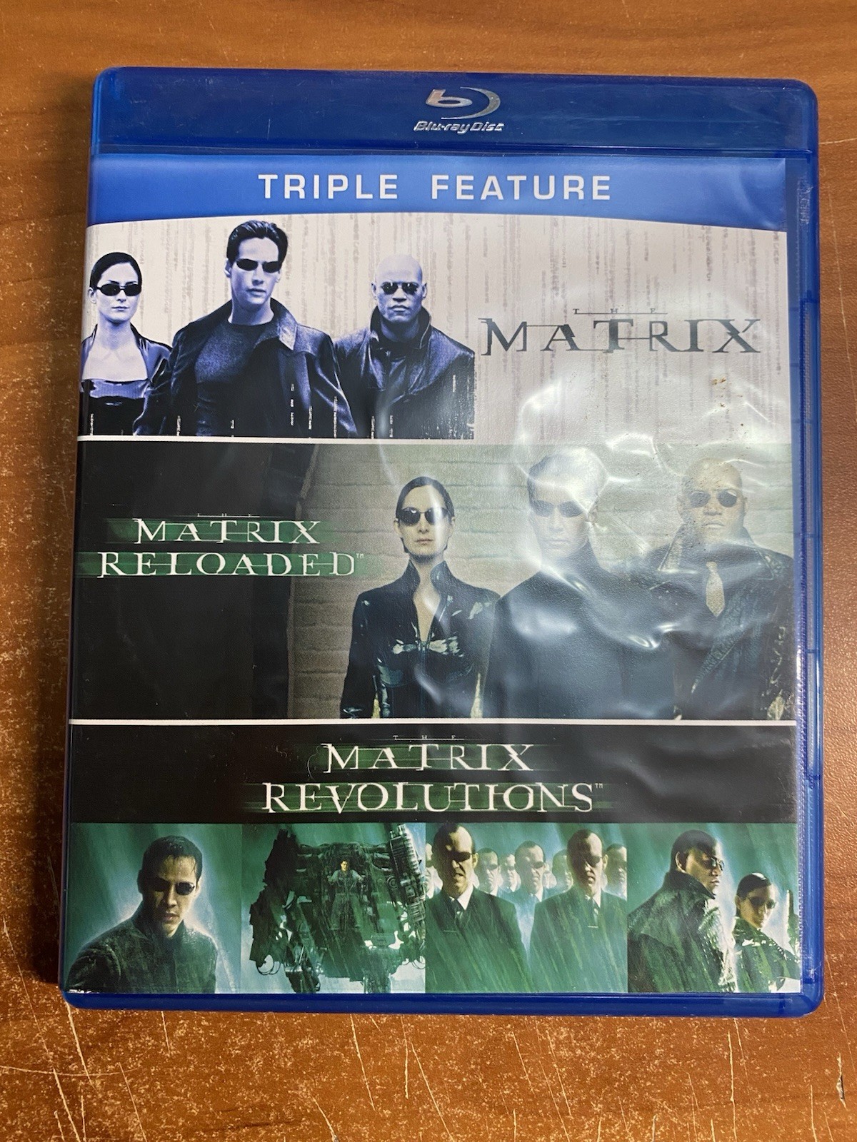 The Matrix / Matrix Reloaded / Matrix Revolutions (Blu-ray, 2013) Triple Feature