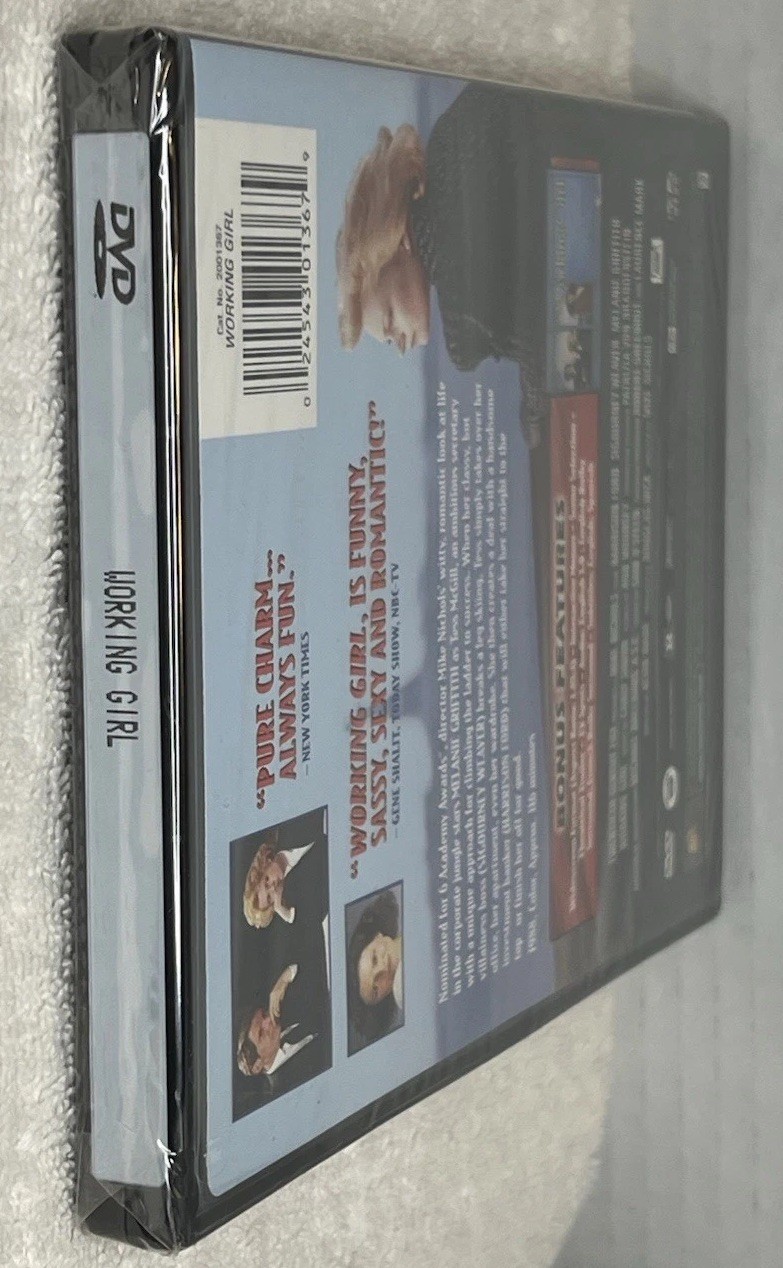 New/Working Girl DVD Melanie Griffith/Sigourney Weaver/Harrison Ford 1988