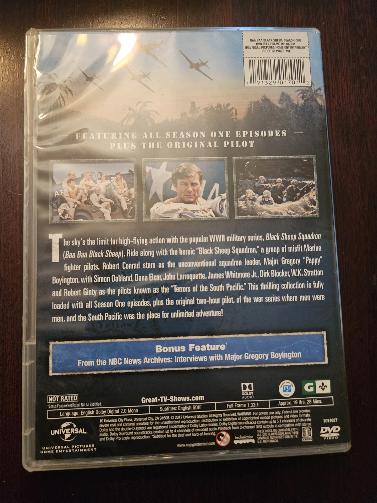 This is the Baa Baa Black Sheep: Season One [DVD] featuring actor Robert Conrad
