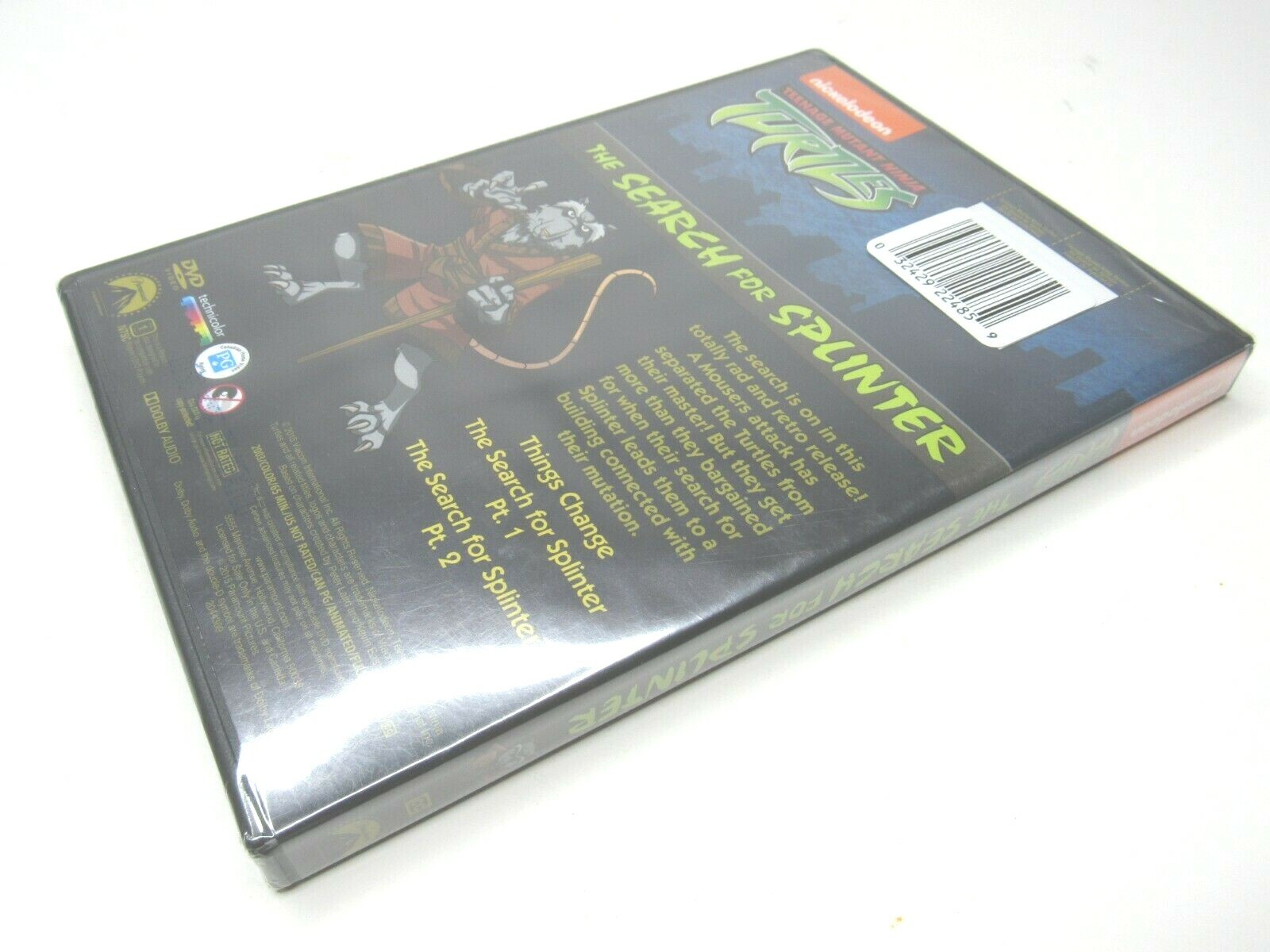 Teenage Mutant Ninja Turtles Search For Splinter DVD Michelangelo Donatello NEW