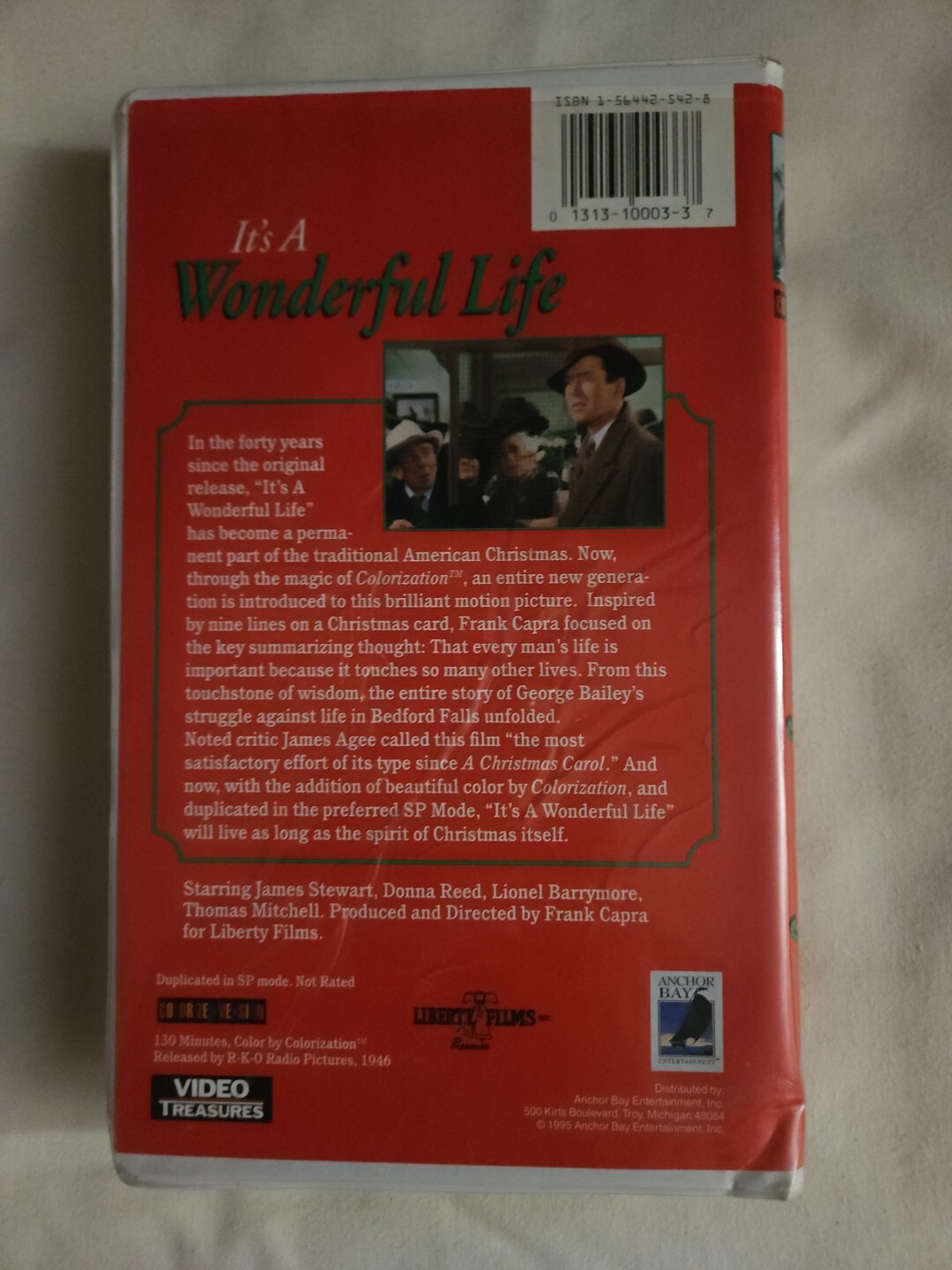 Its a Wonderful Life Movie VHS Tape Colorized Version. Classic!