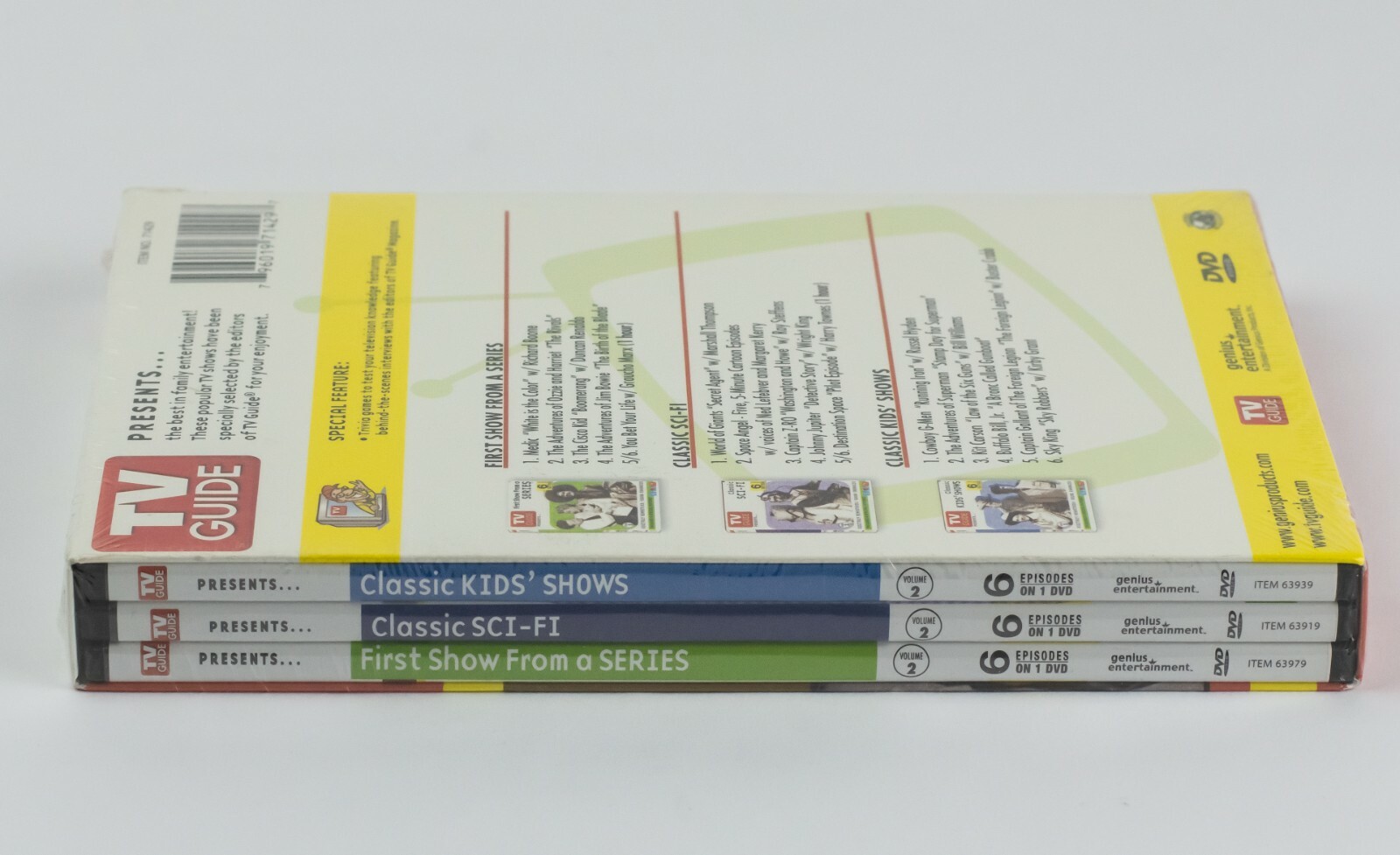 TV Guide Classic TV Variety Pack Volume 2 Black And White DVD 3 Disc Pack Sealed