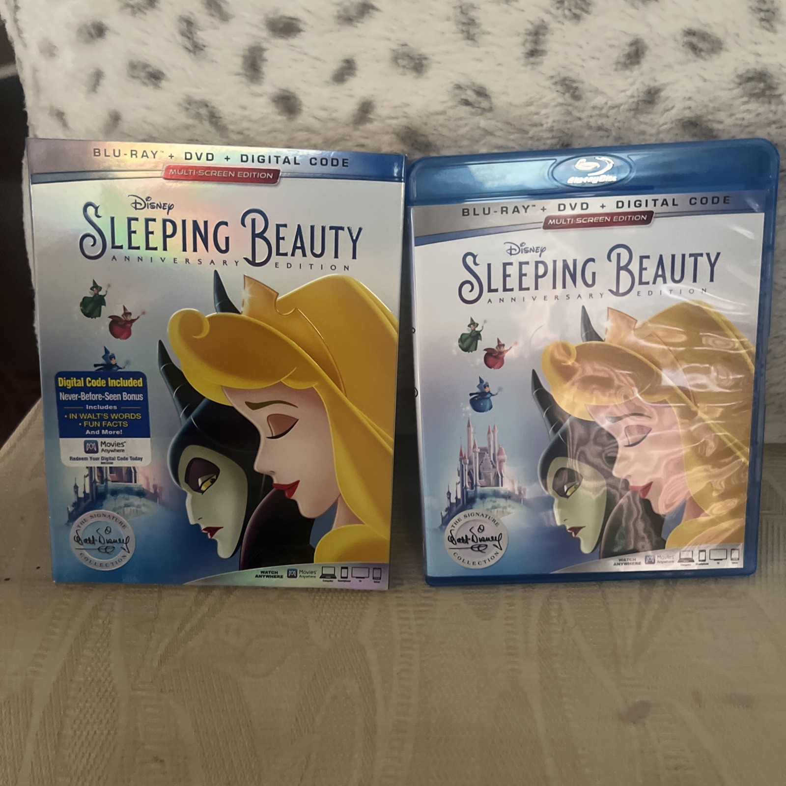 Disney’s Sleeping Beauty-Anniversary (Blu-ray/DVD/Digital, 2019)-NEW w/Slipcover