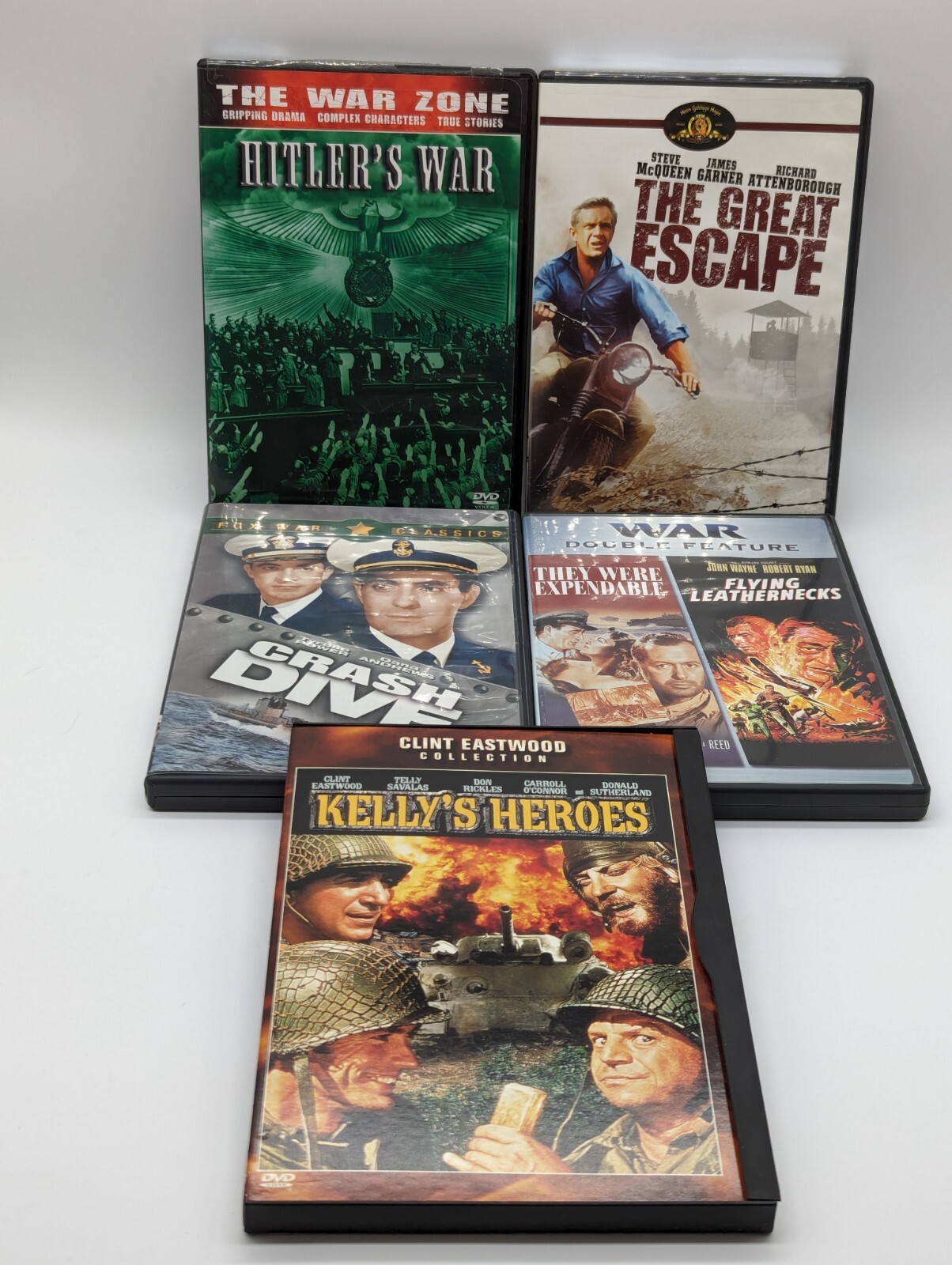 War Classics Lot Of 15 Father Goose Casablanca Kelly’s Heros Great Escape & More