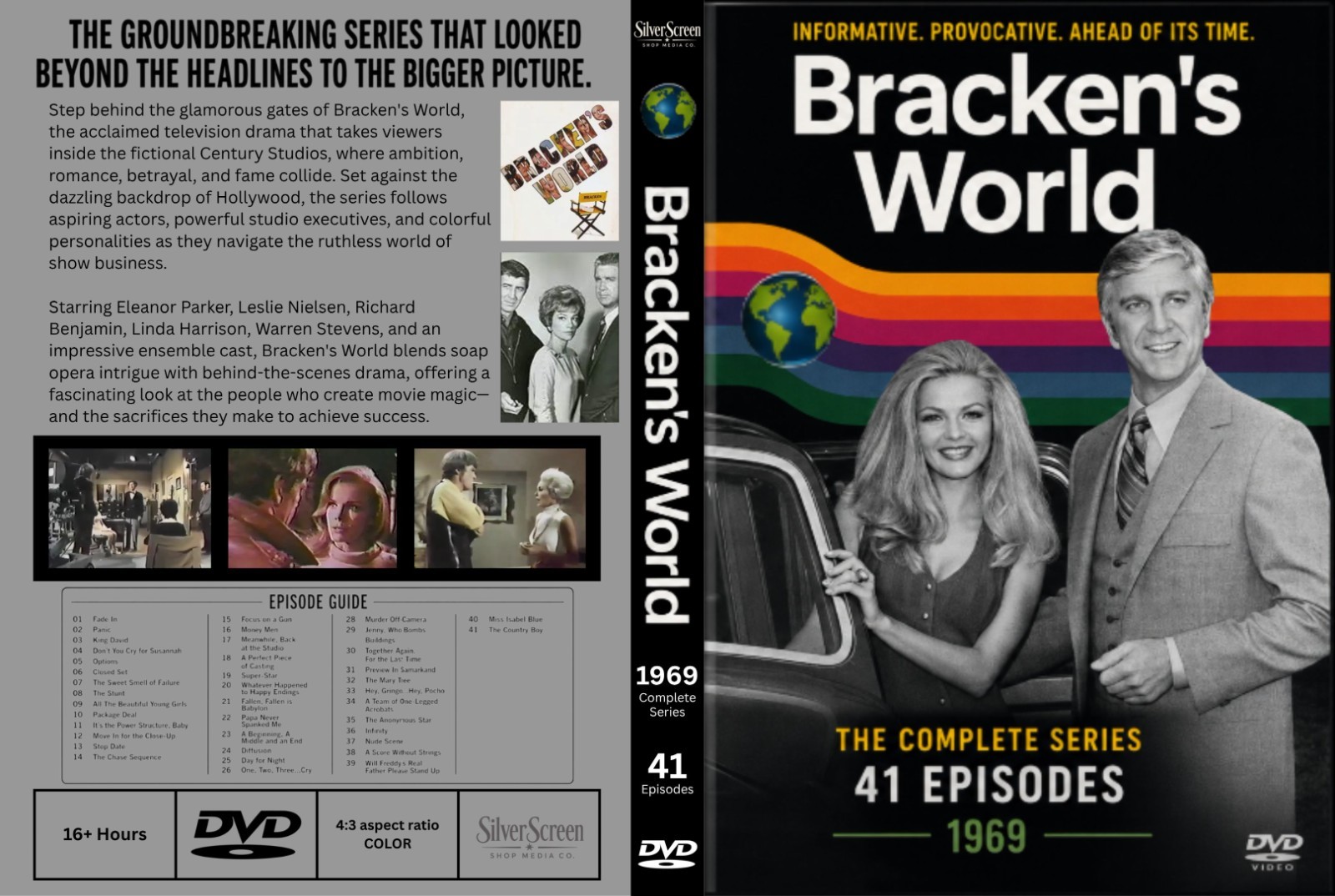 Bracken’s World (1969) Rare Classic TV Series DVD – 39 Episodes