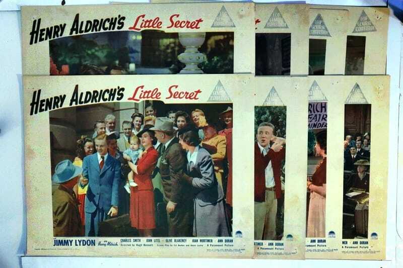 ORIGINAL LOBBY CARDS – HENRY ALDRICH’S LITTLE SECRET – 1944 – set of 8 – Jim…