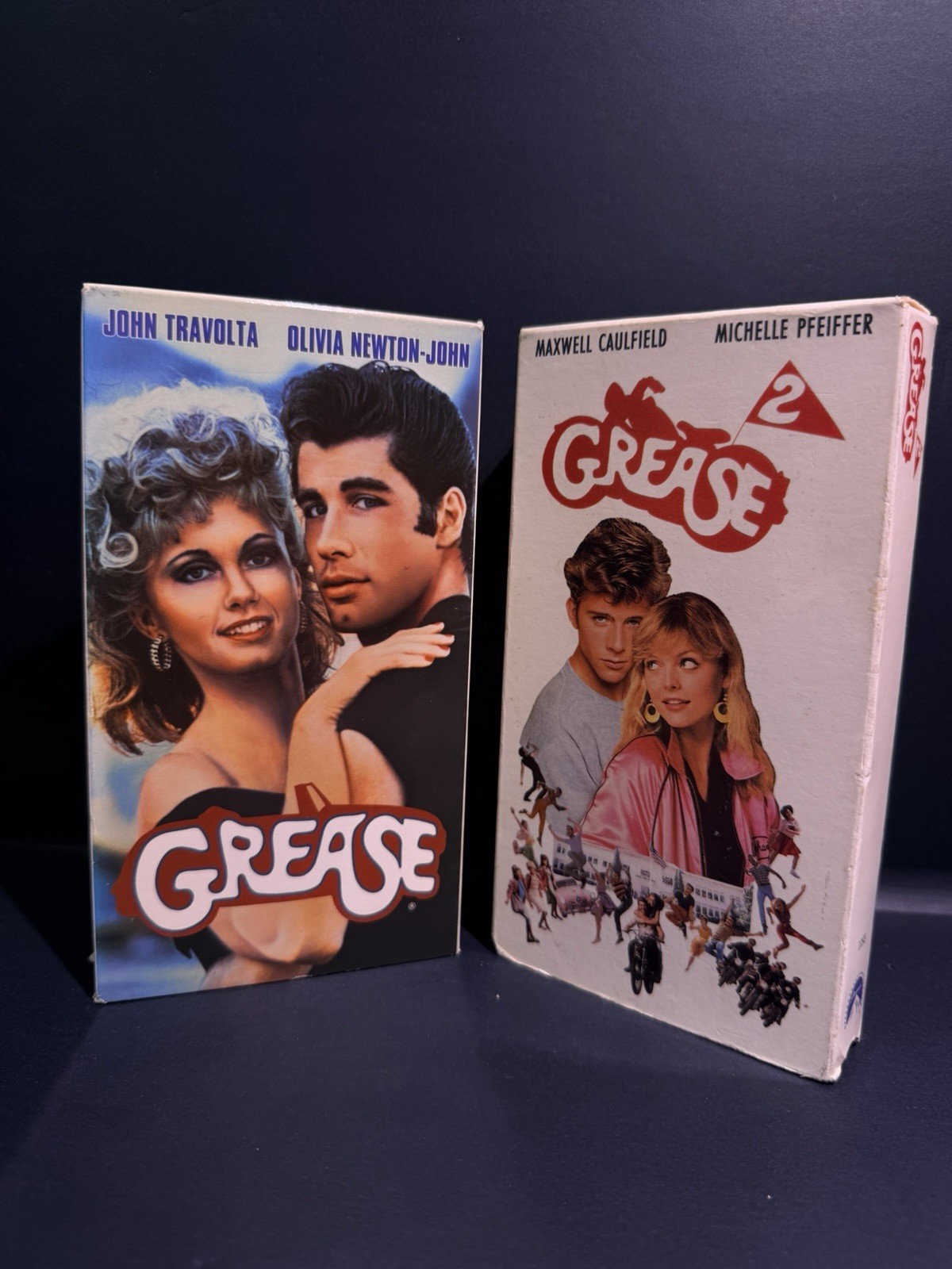 Paramount Grease & Grease 2 VHS Lot PG Hi-Fi Stereo Closed Captioned English