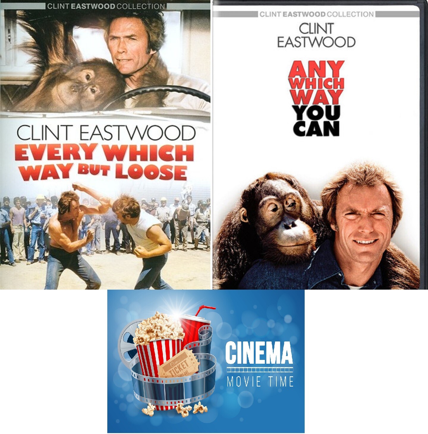 EVERY WHICH WAY BUT LOOSE/ANY WHICH WAY YOU CAN Clint Eastwood Double DVD NEW