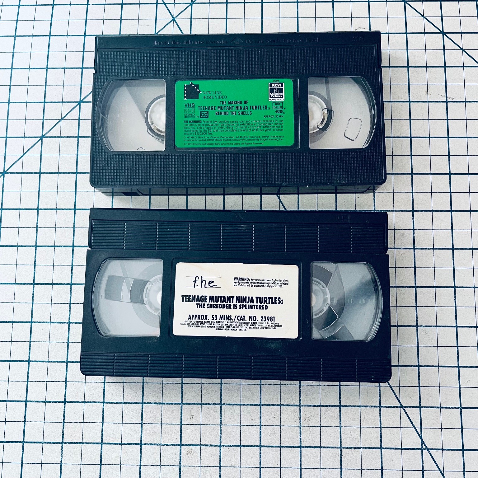 Teenage Mutant Ninja Turtles TMNT VHS 1990 Animated Making Of Shredder/Splinter