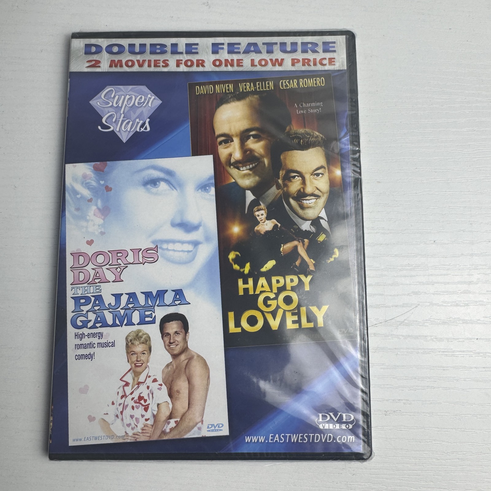 The Pajama Game & Happy Go Lovely DVD Double Feature Doris Day David Niven New