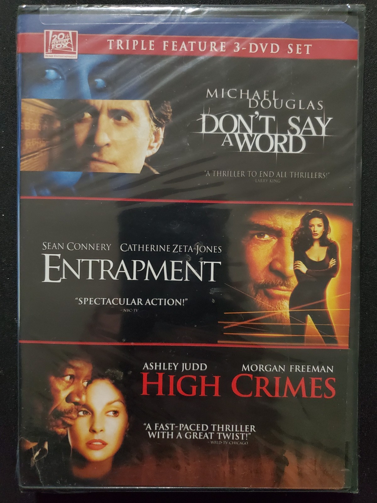 Don’t Say a Word/Entrapment/High Crimes Triple Feature (3-DVD Set, 2008) NEW OOP