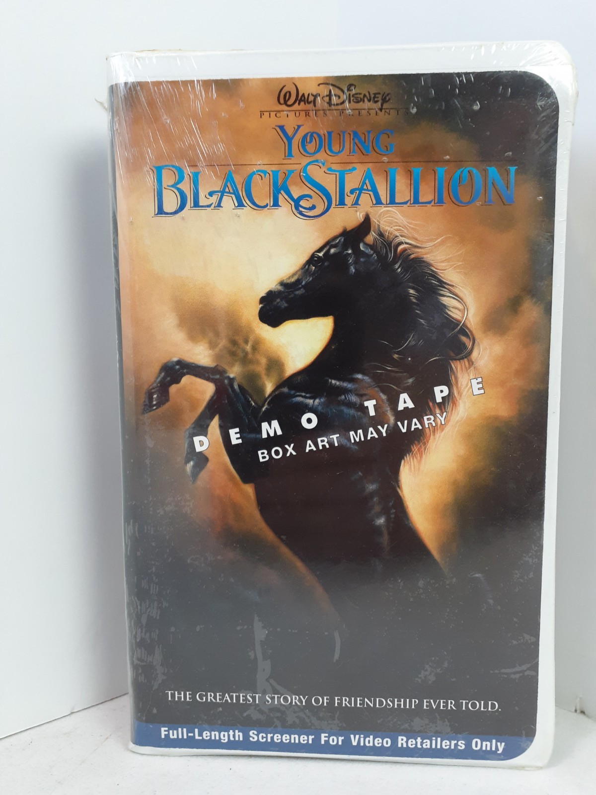 Walt Disney Young Black Stallion VHS Demo Tape Full Length 50min Screener Sealed