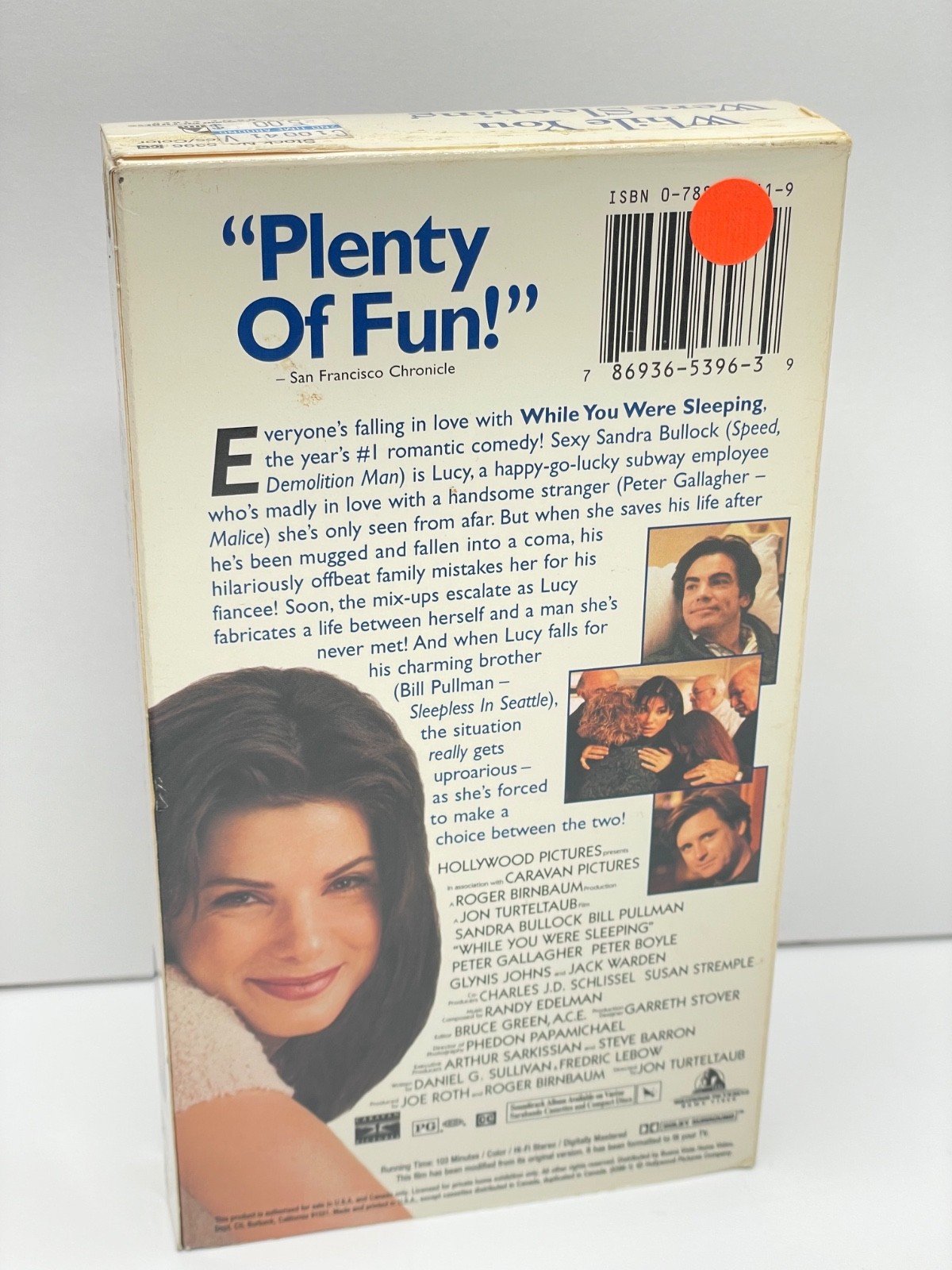 WHILE YOU WERE SLEEPING VHS TAPE SANDRA BULLOCK BILL PULLMAN ROM-COM