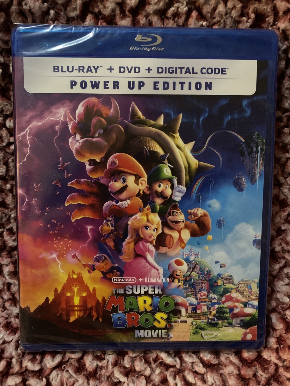 The Super Mario Bros. Movie (Blu-ray + DVD + Digital 2023) Power Up Edition New