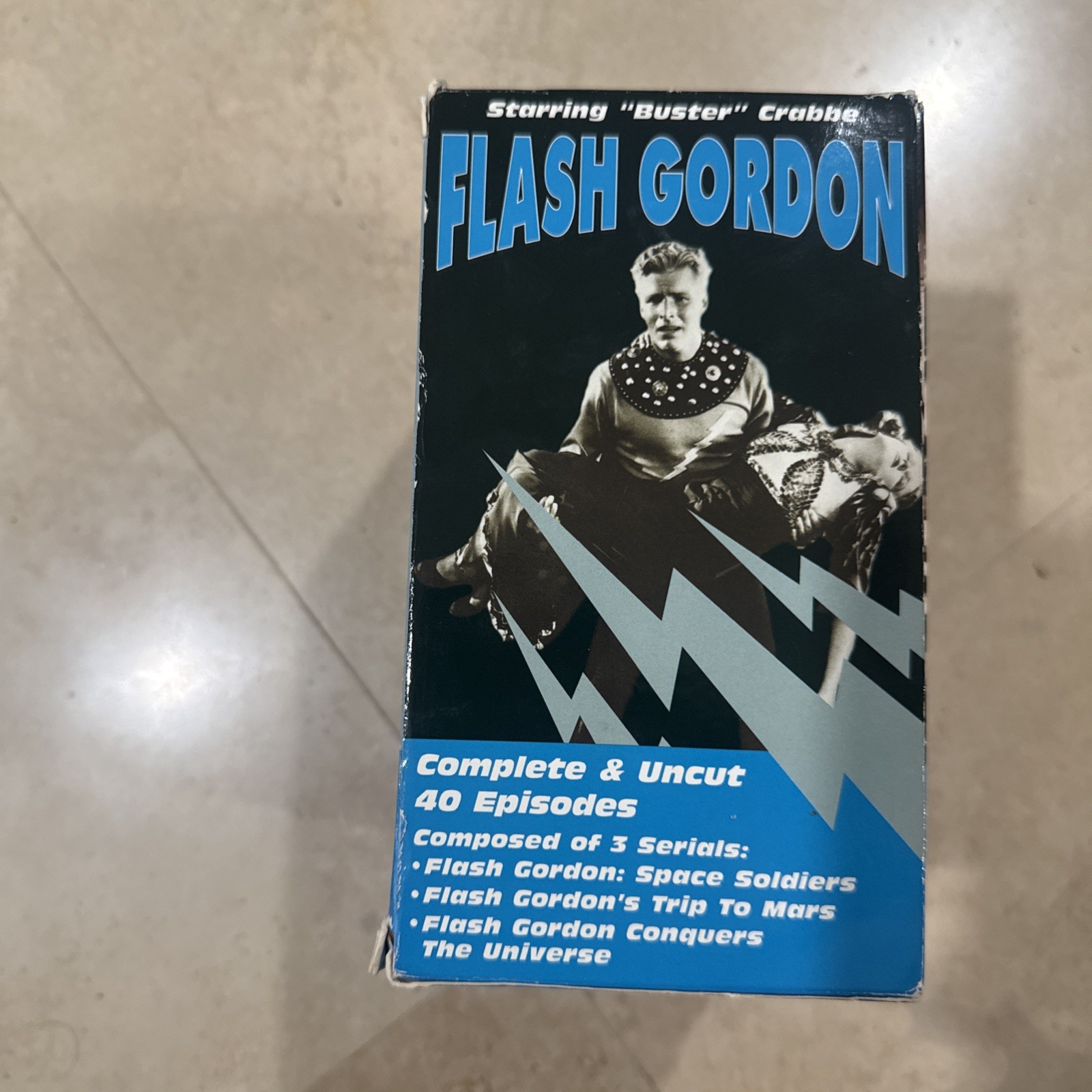 FLASH GORDON VHS BOX SET 6 TAPE 40 EPISODE UNCUT VINTAGE TELEVISION