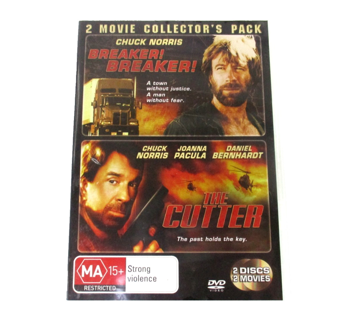 Breaker Breaker and The Cutter DVDs Starring Chuck Norris MA15+ PAL R4 2008