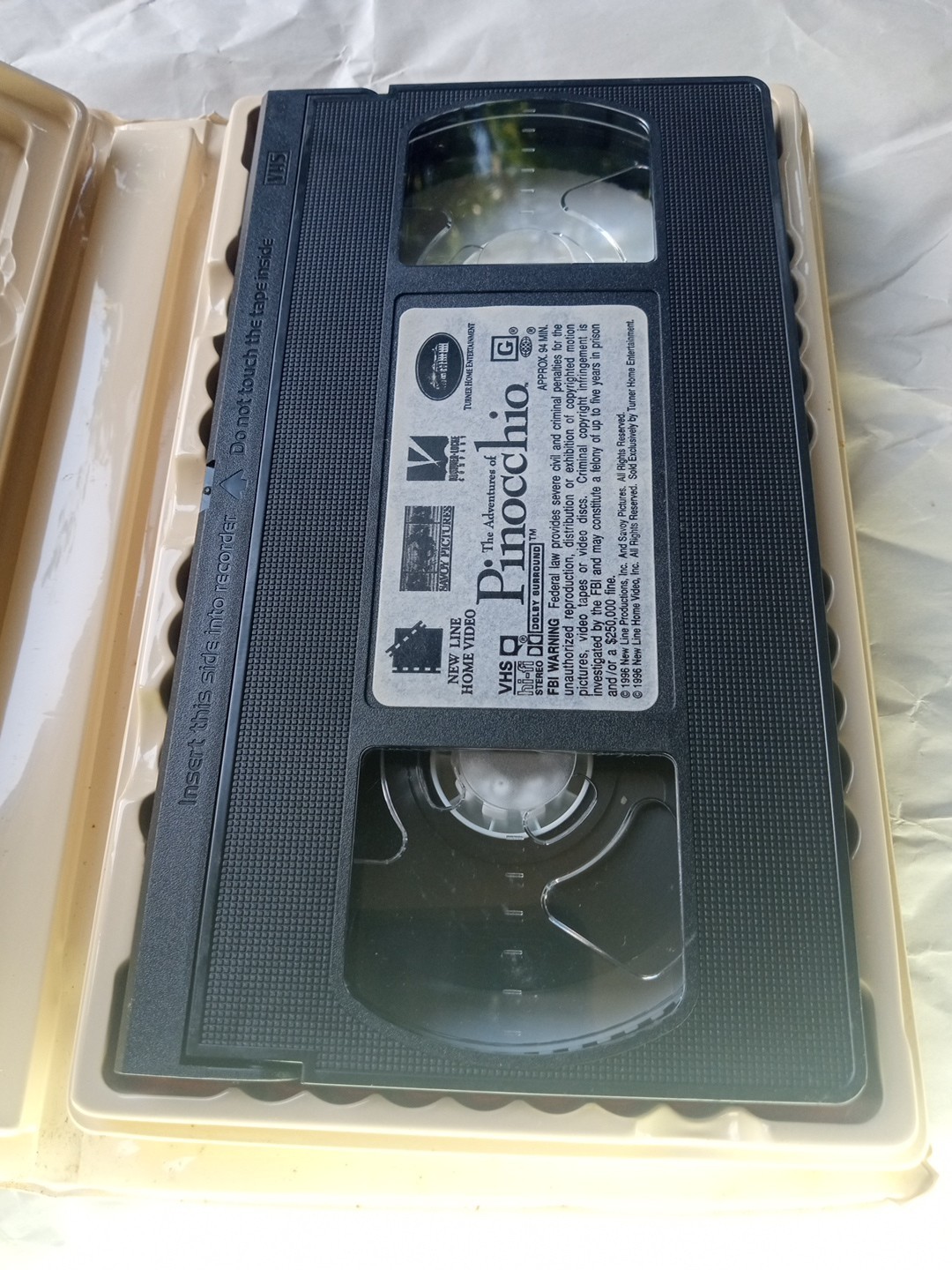 THE ADVENTURES OF PINOCCHIO (VHS, 1996, CLAMSHELL)
