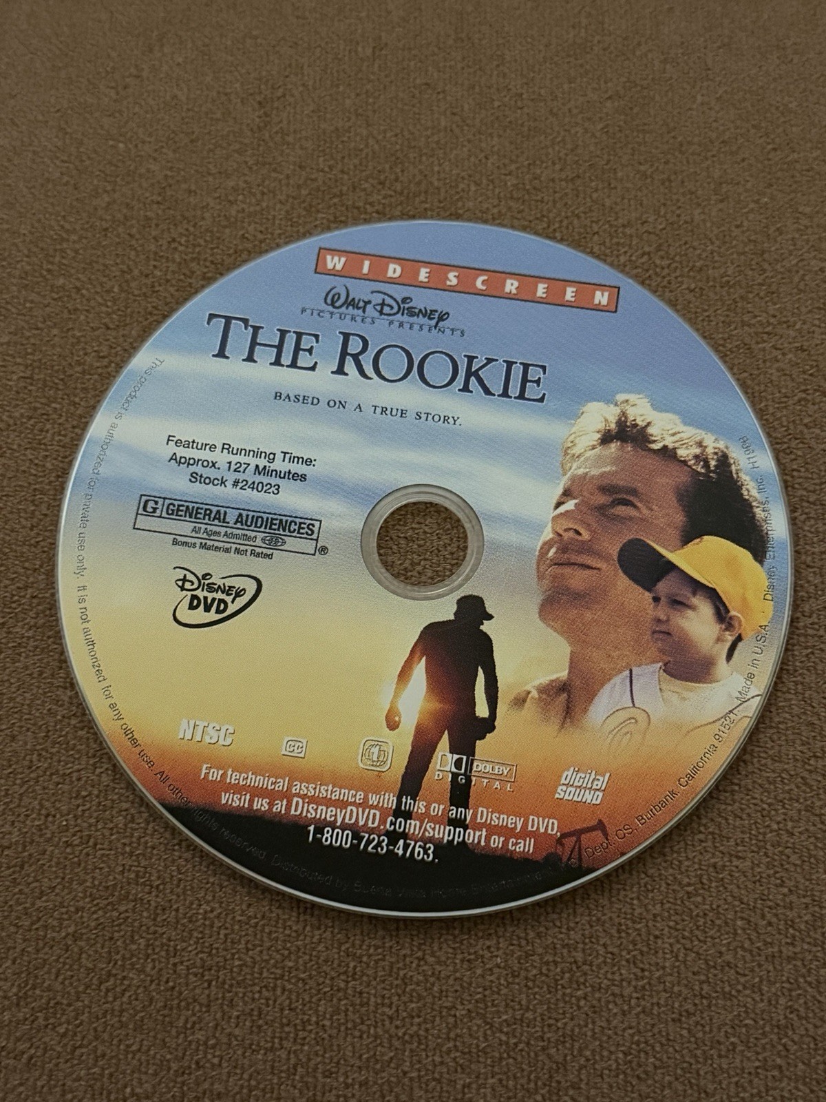 Walt Disney Pictures The Rookie DVD Widescreen Dolby Digital G 127 min NTSC
