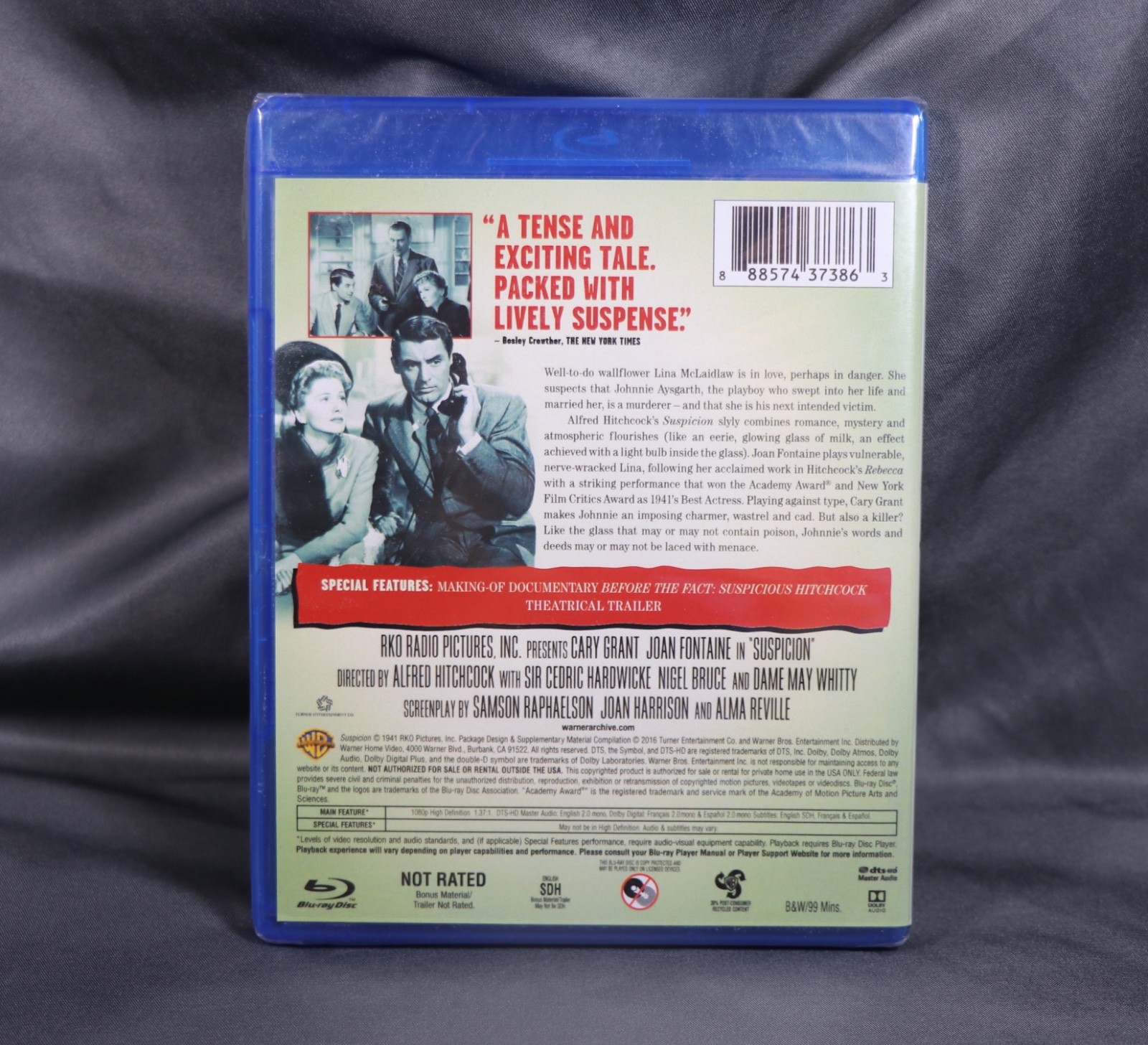 Suspicion (Blu-ray, 1941) New / Sealed – Alfred Hitchcock