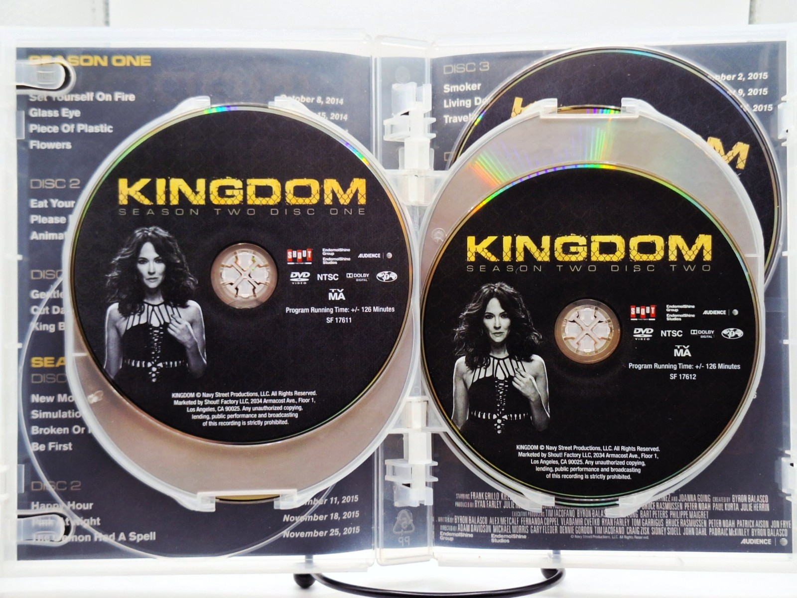 Kingdom: Seasons One and Two (2014-2016/2017, 9-Disc DVD) 30 eps, READ!