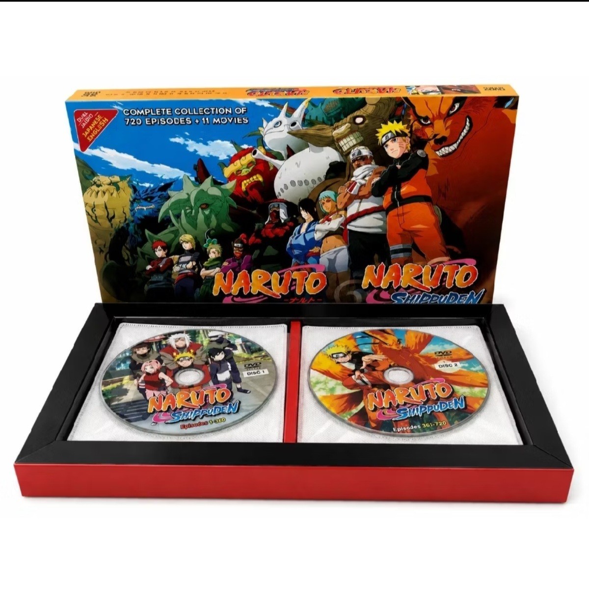 Naruto & Naruto Shippuden Complete 720 episodes + 11 Movies ENG/JAP DUB & SUB