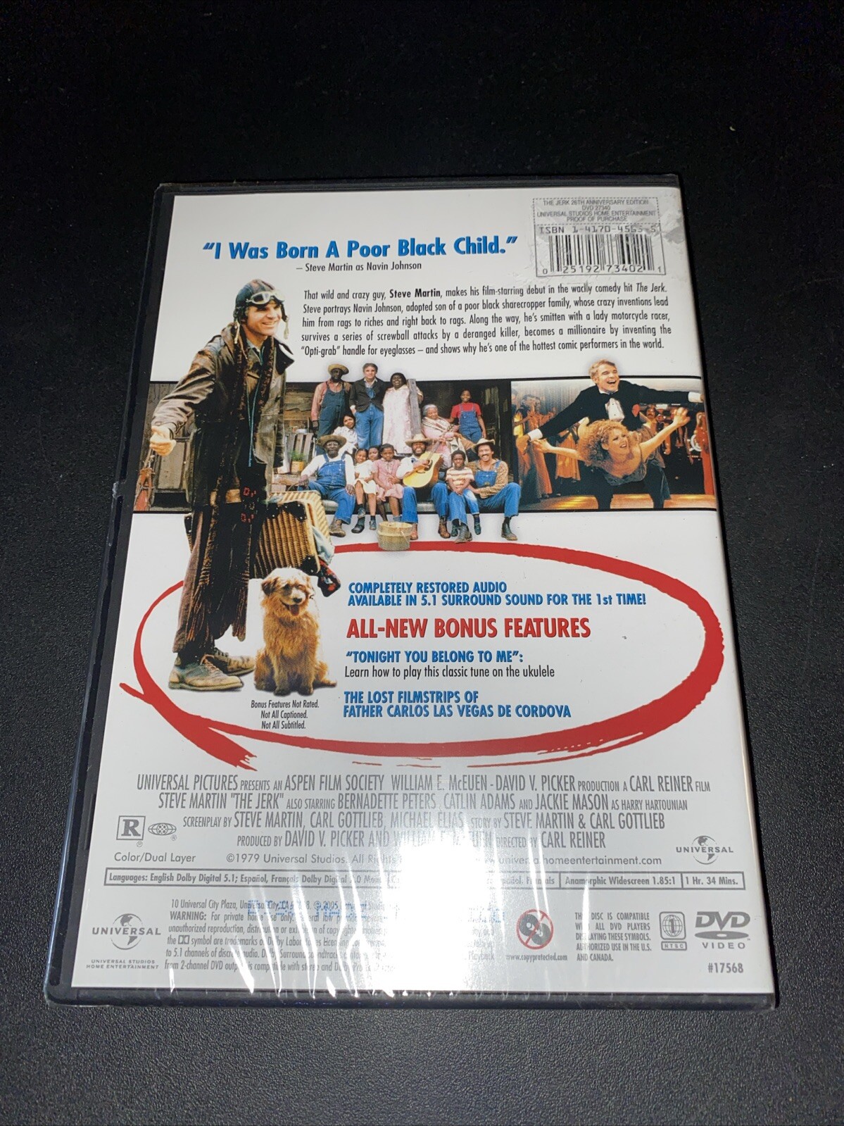 The Jerk – Steve Martin (NEW/SEALED DVD with/ Slipcover) Ships FREE!!