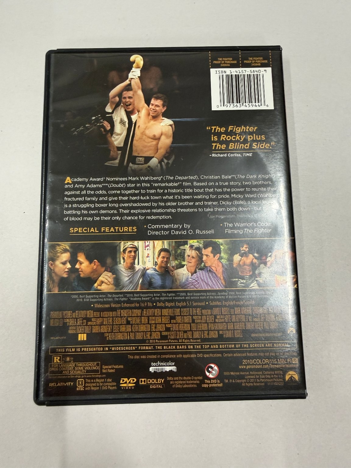 The Fighter DVD (2010) Mark Wahlberg, Christian Bale, David O. Russell