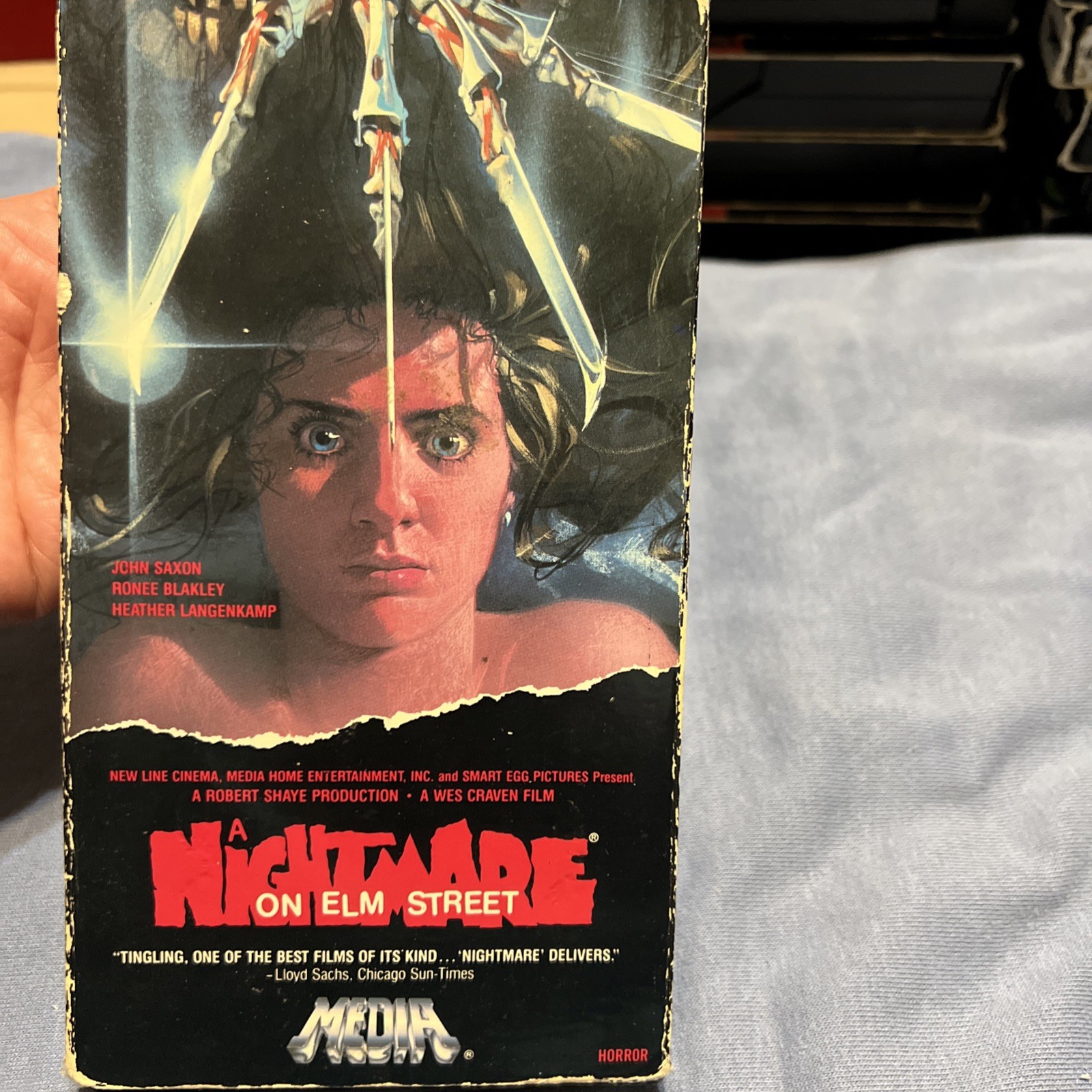 Nightmare on elm street vhs Video Treasures 1990 Wes Craven John Saxon rare 