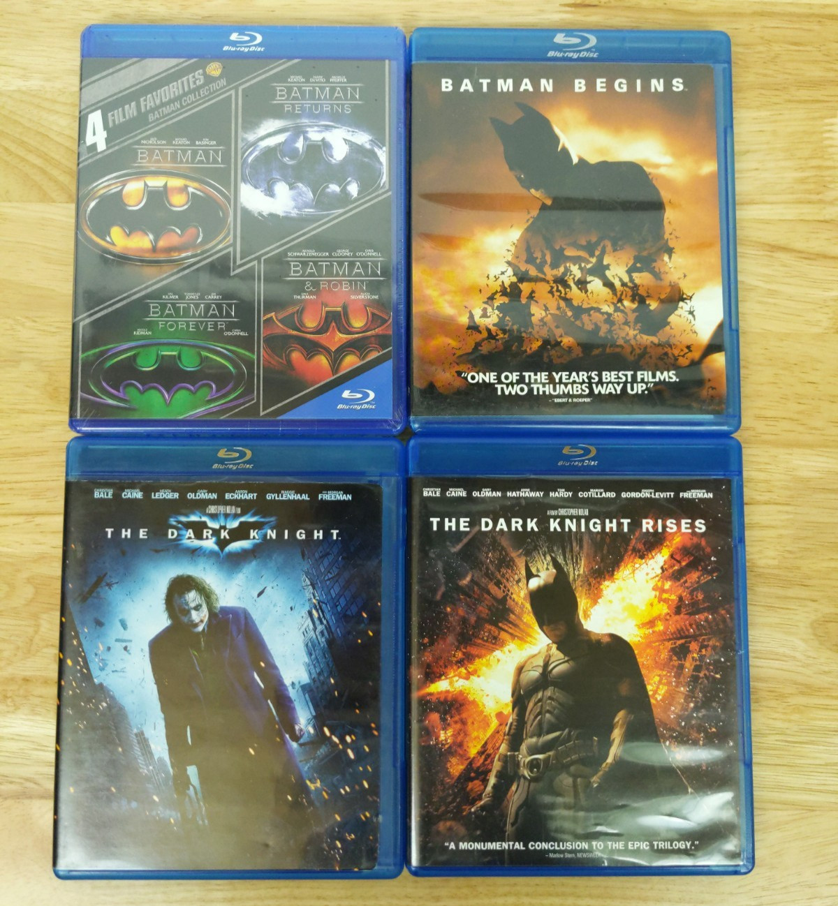 Batman Blu Ray Lot Original & Dark Knight Trilogy Begins Rises Returns Forever