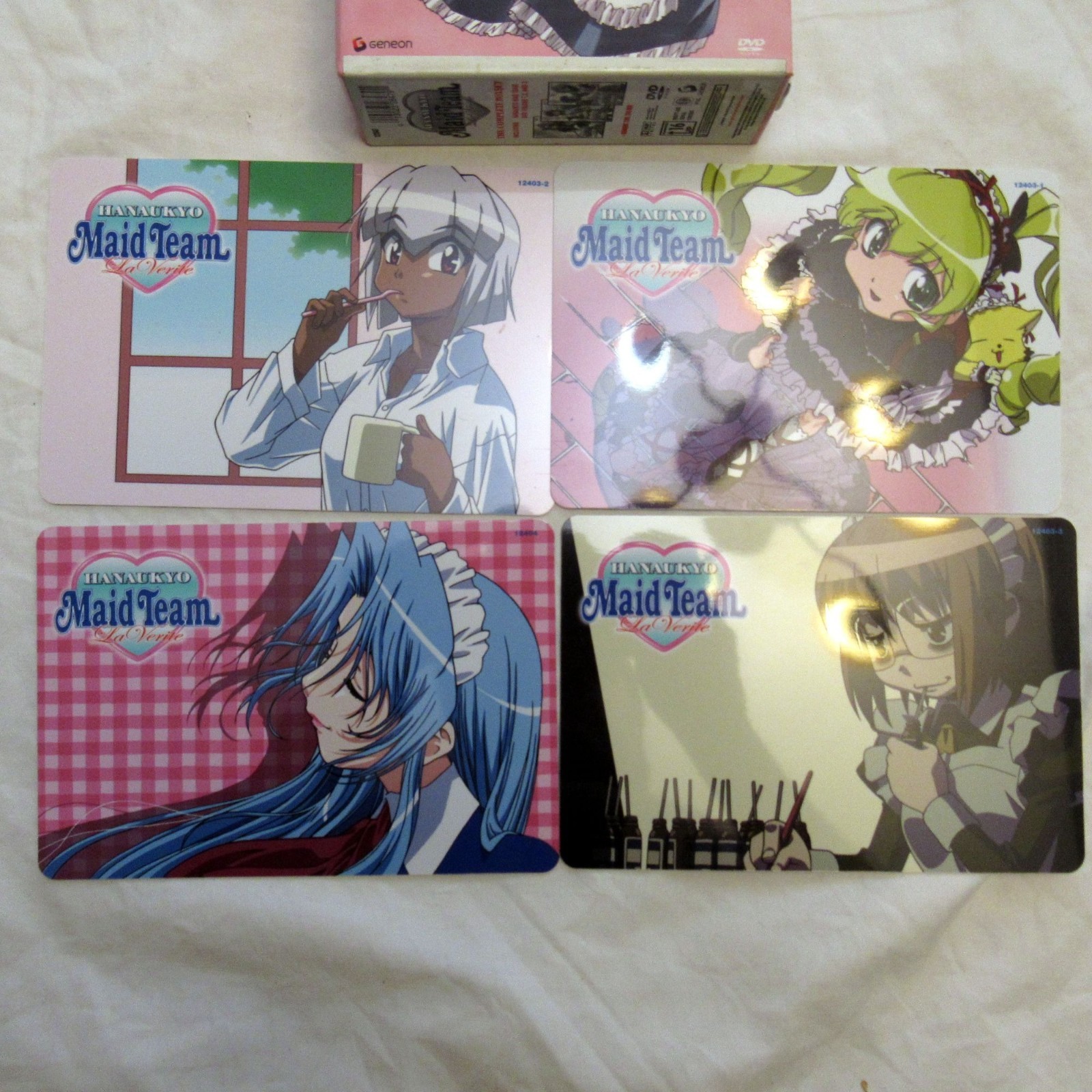 Hanaukyo Maid Team La Verite Collection Box Set 3 DVD’s 300 Minutes 4 Art Cards