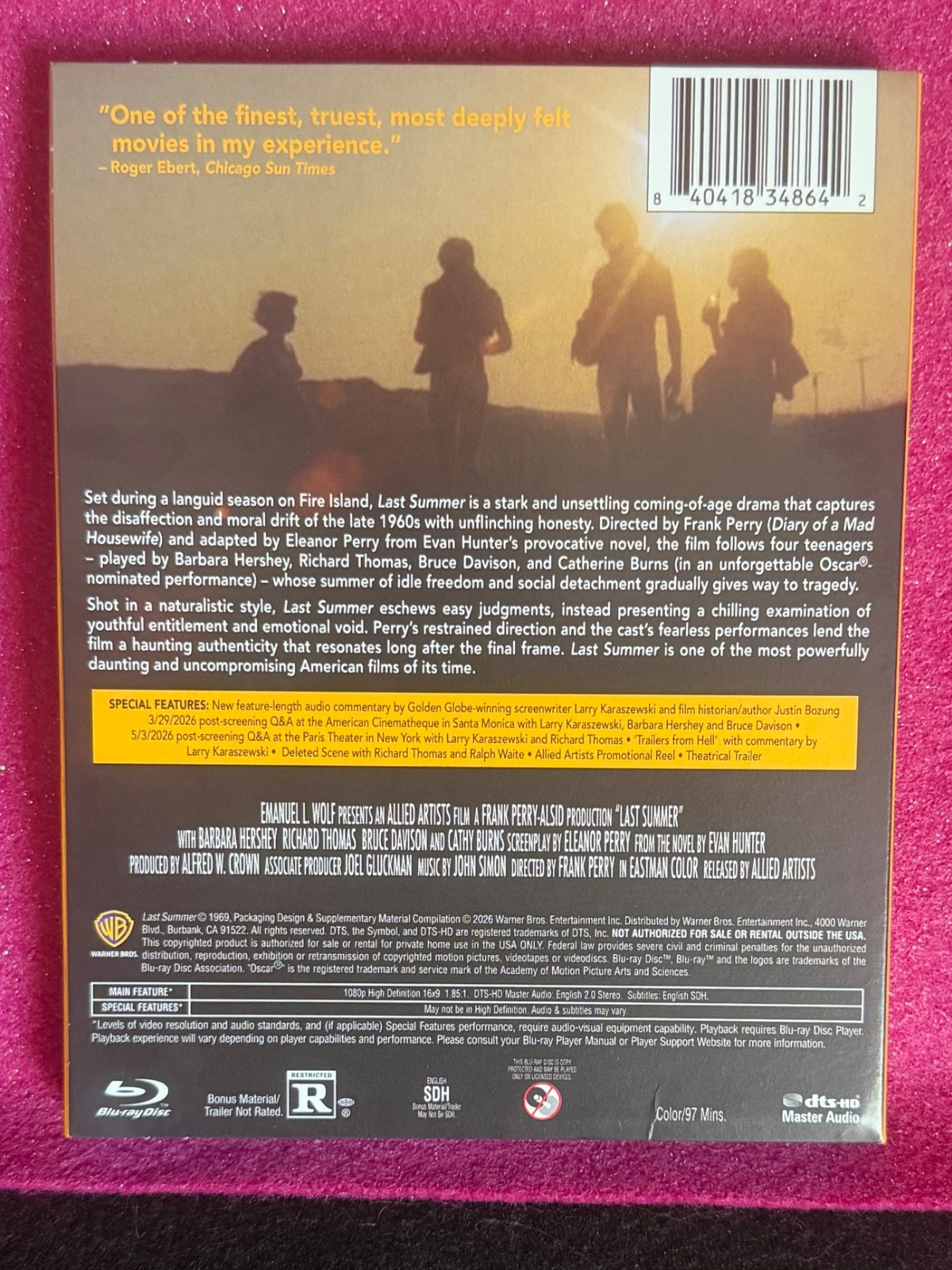 Last Summer / Blu-Ray / Slipcase / Like New