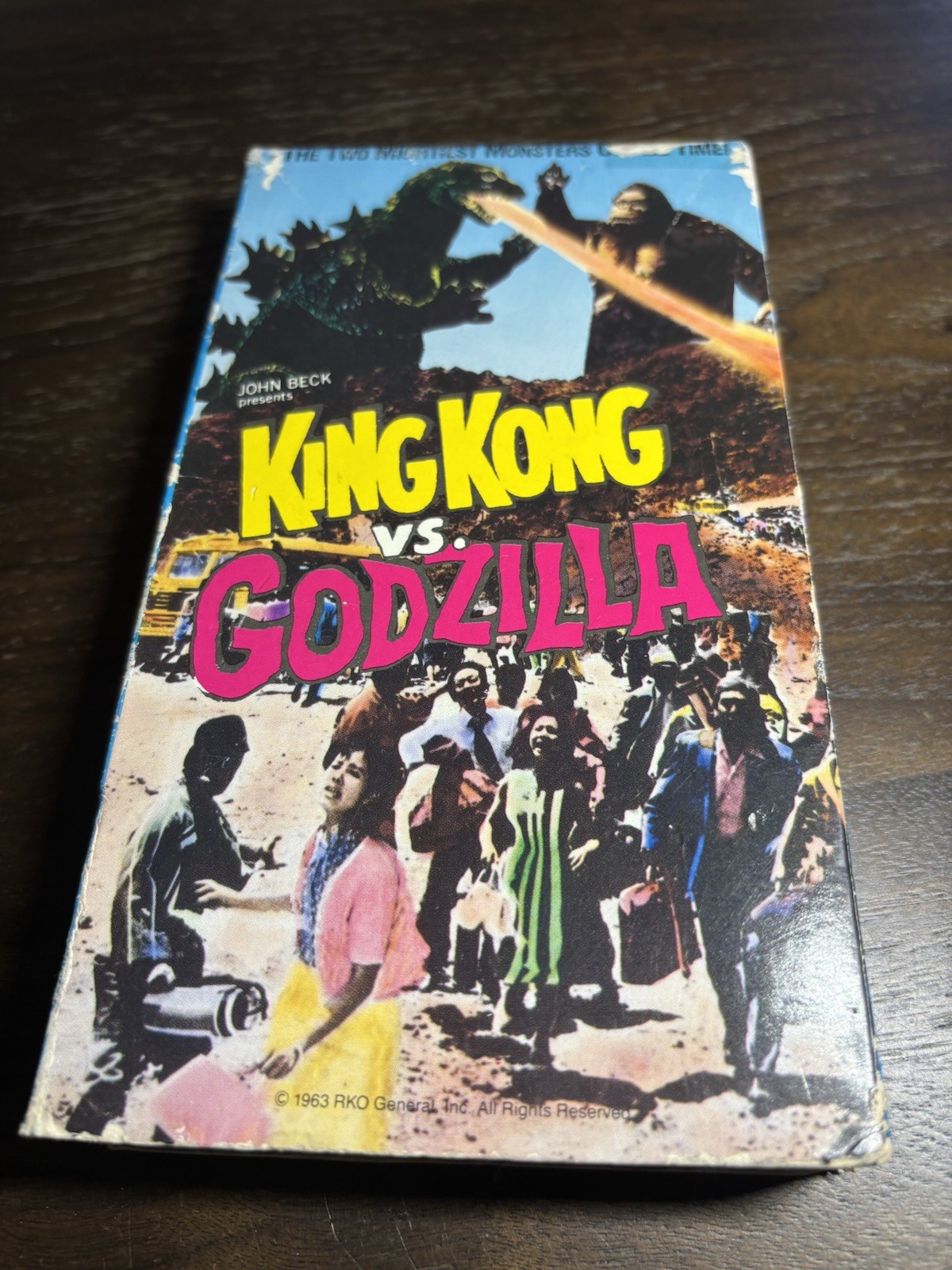 King kong Vs. 1987 John Beck Godzilla Hollywood movie greats VHS #131
