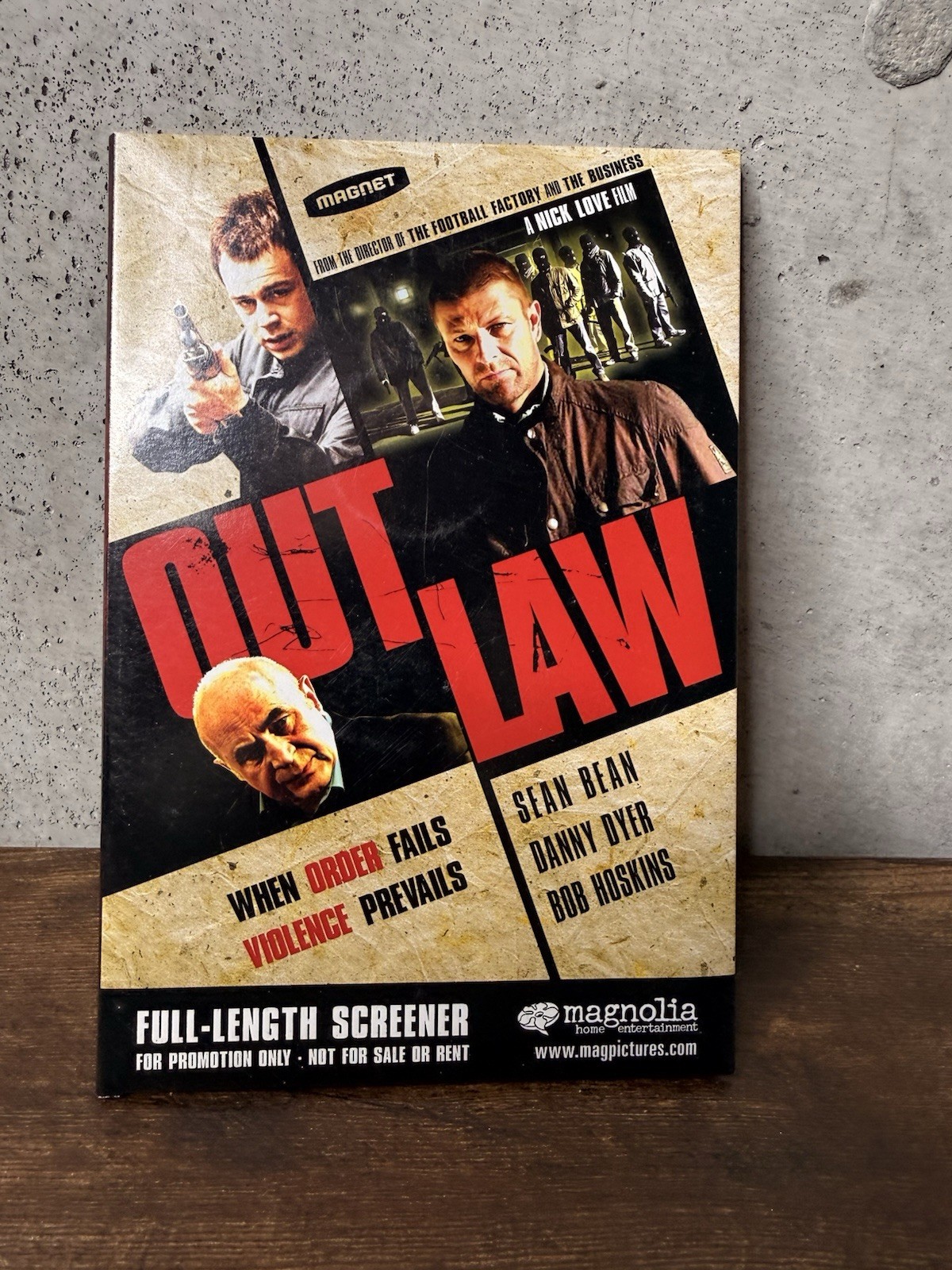 Outlaw DVD 2007 Sean Bean Danny Dyer Bob Hoskins Action Crime Promo Demo
