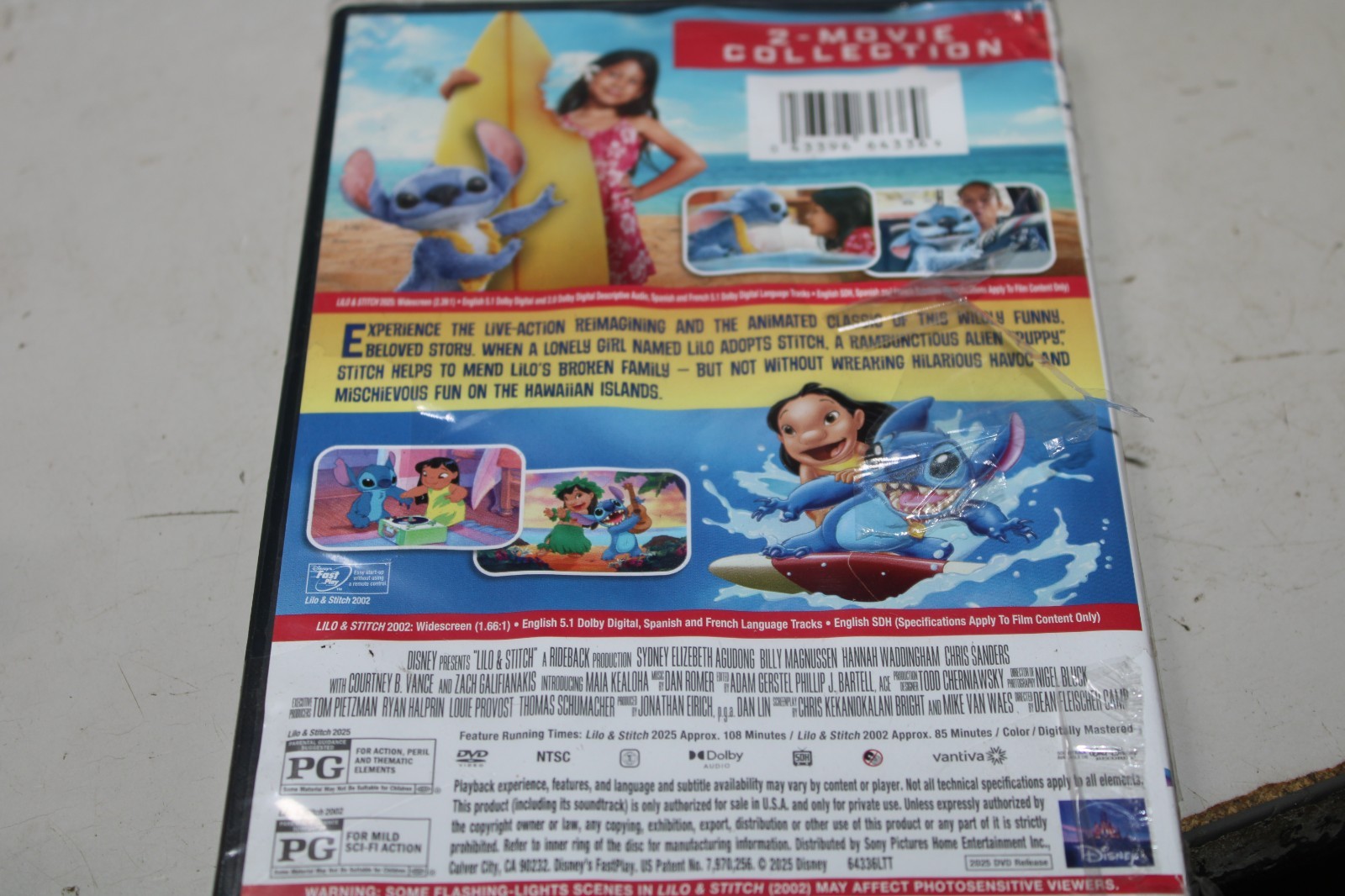 Lilo & Stitch (2025) / Lilo & Stitch (2002) 2 Movie Collection (DVD) Shrinktear