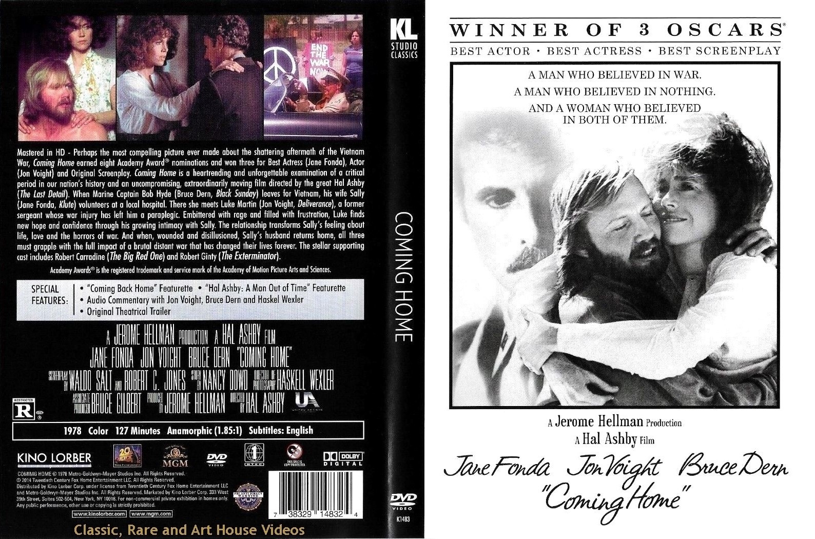 Coming Home ~ New DVD ~ Jane Fonda, Jon Voight (1978)