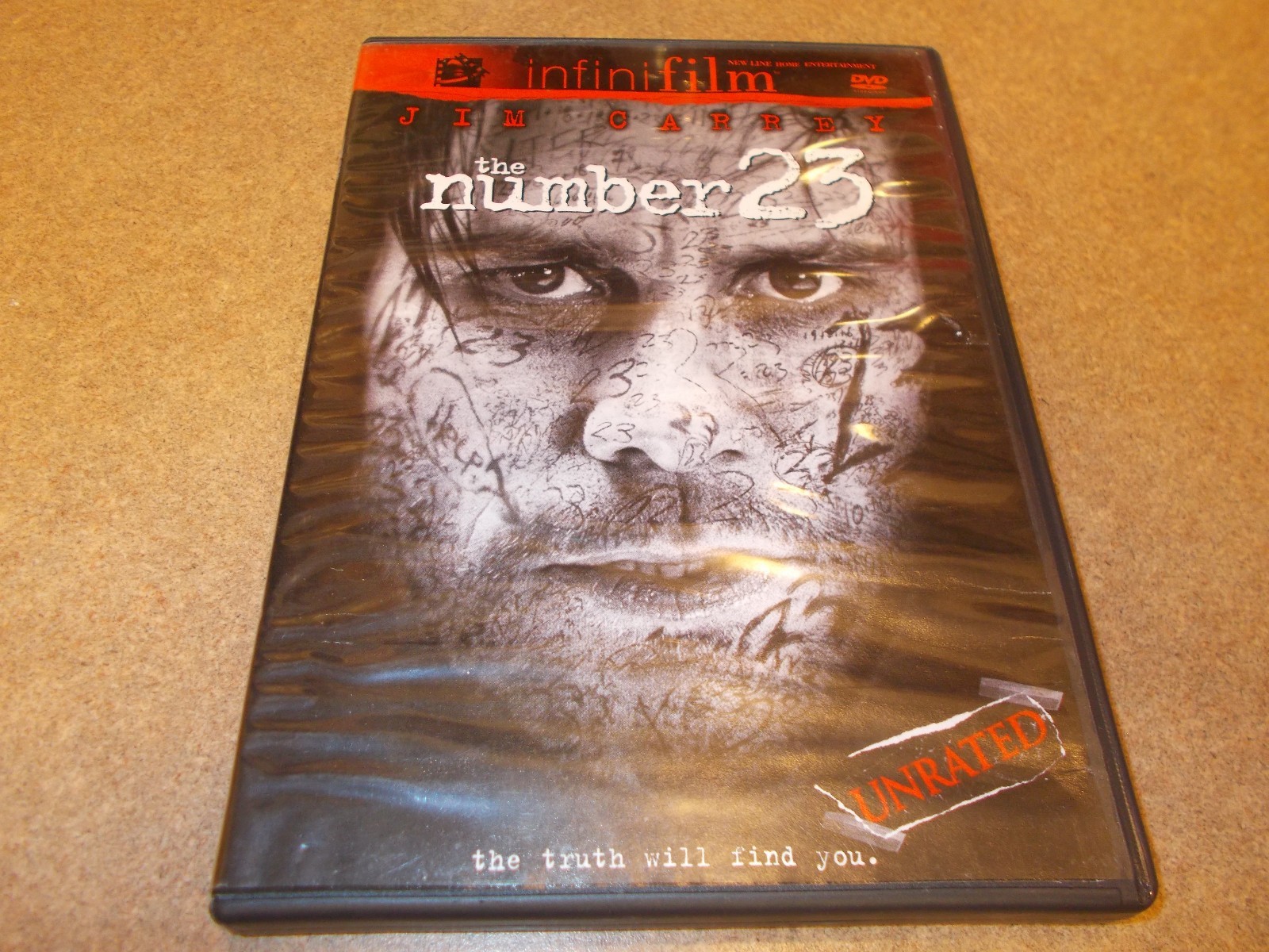 The Number 23 (DVD, 2007, Unrated & Theatrical Versions) Jim Carrey