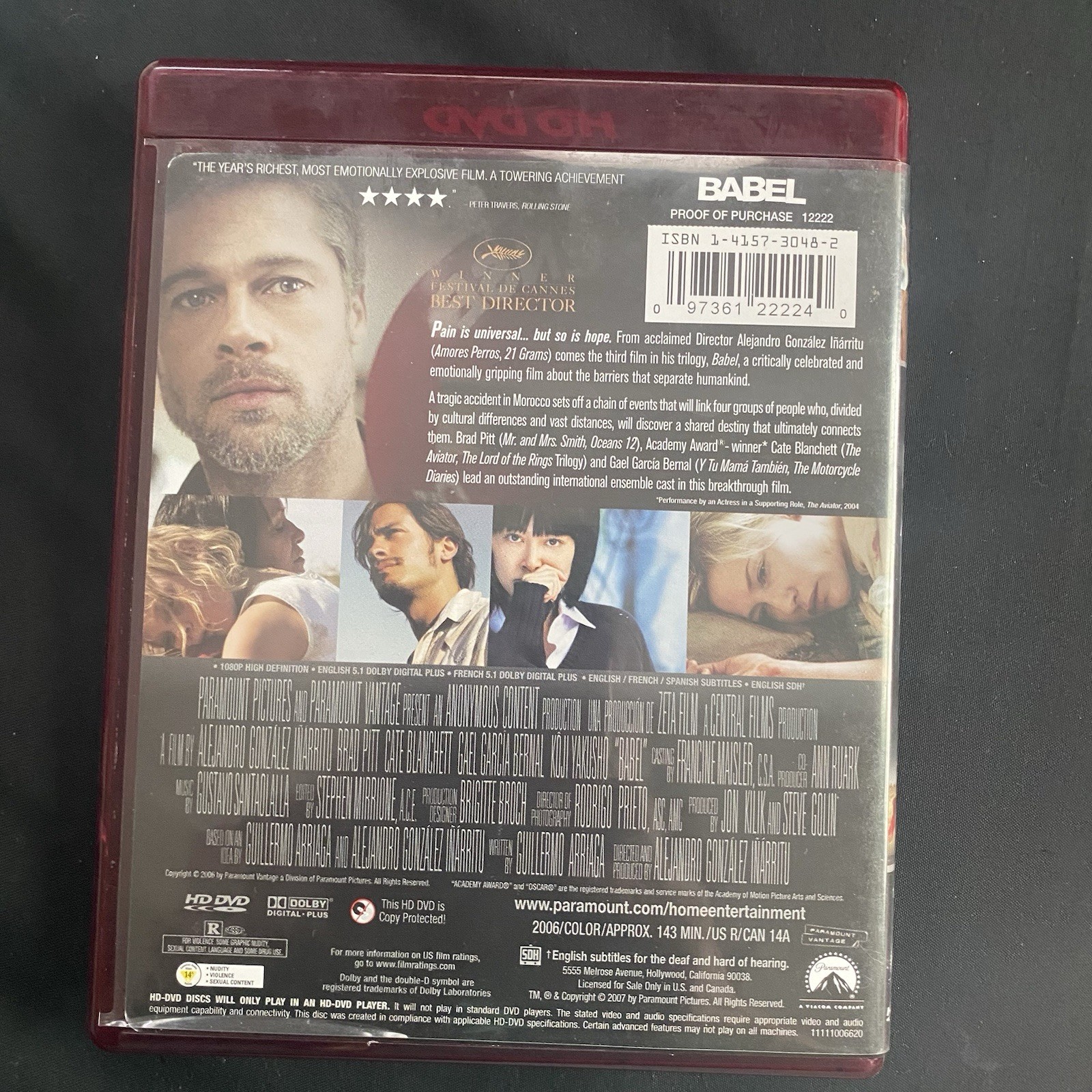 Babel [DVD] – DVD – Very Good – Koji Yakusho,Brad Pitt,Peter Wight,Harriet Walt