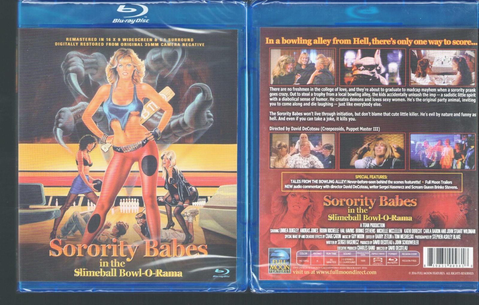 Sorority Babes in the Slimeball Bowl-O-Rama (Blu-ray) 1988 Horror – New & Sealed