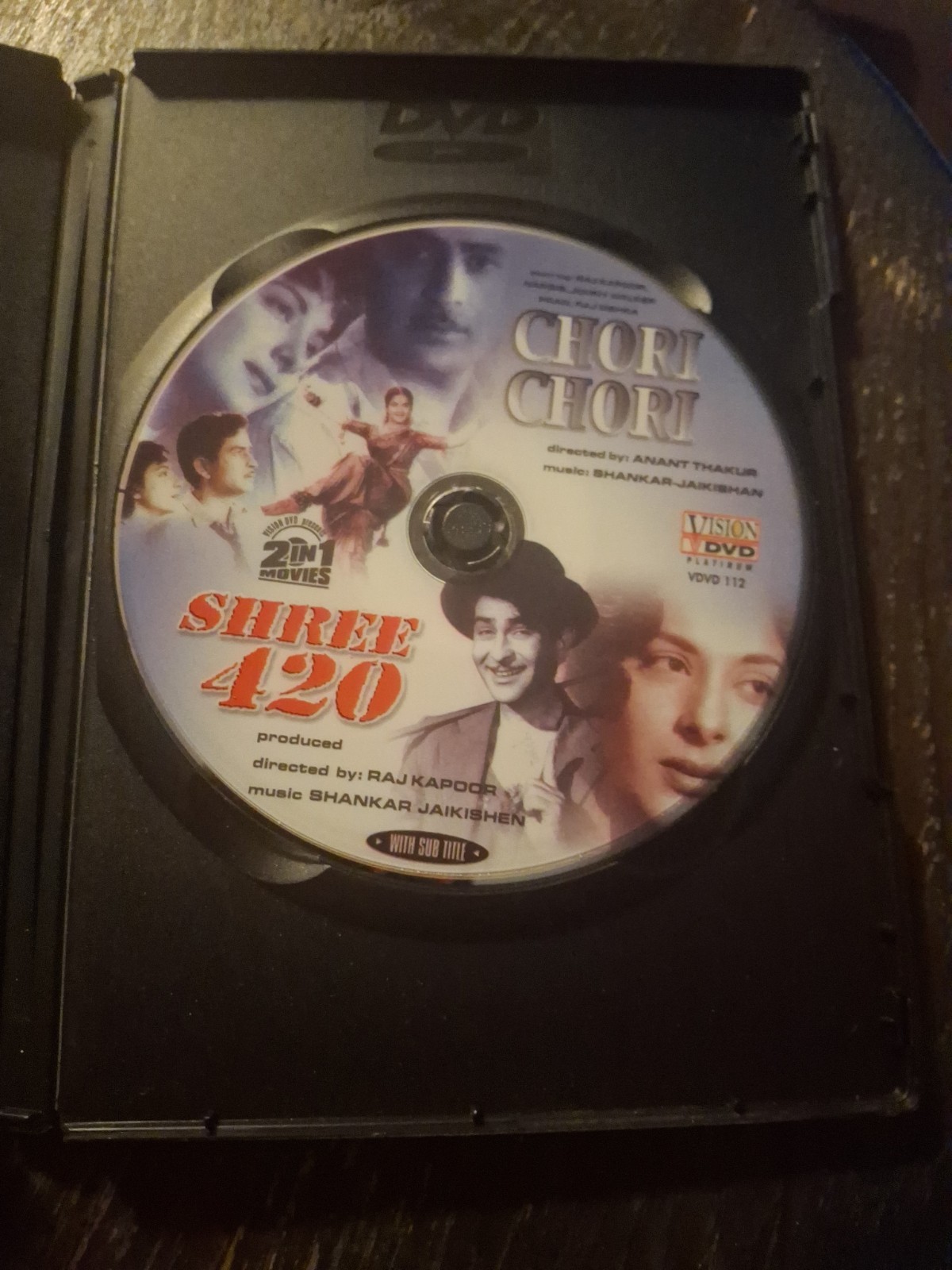 2 Bollywood Hindi Vision Platinum Chori Chori + Shree 429 2in1 Movies DVD