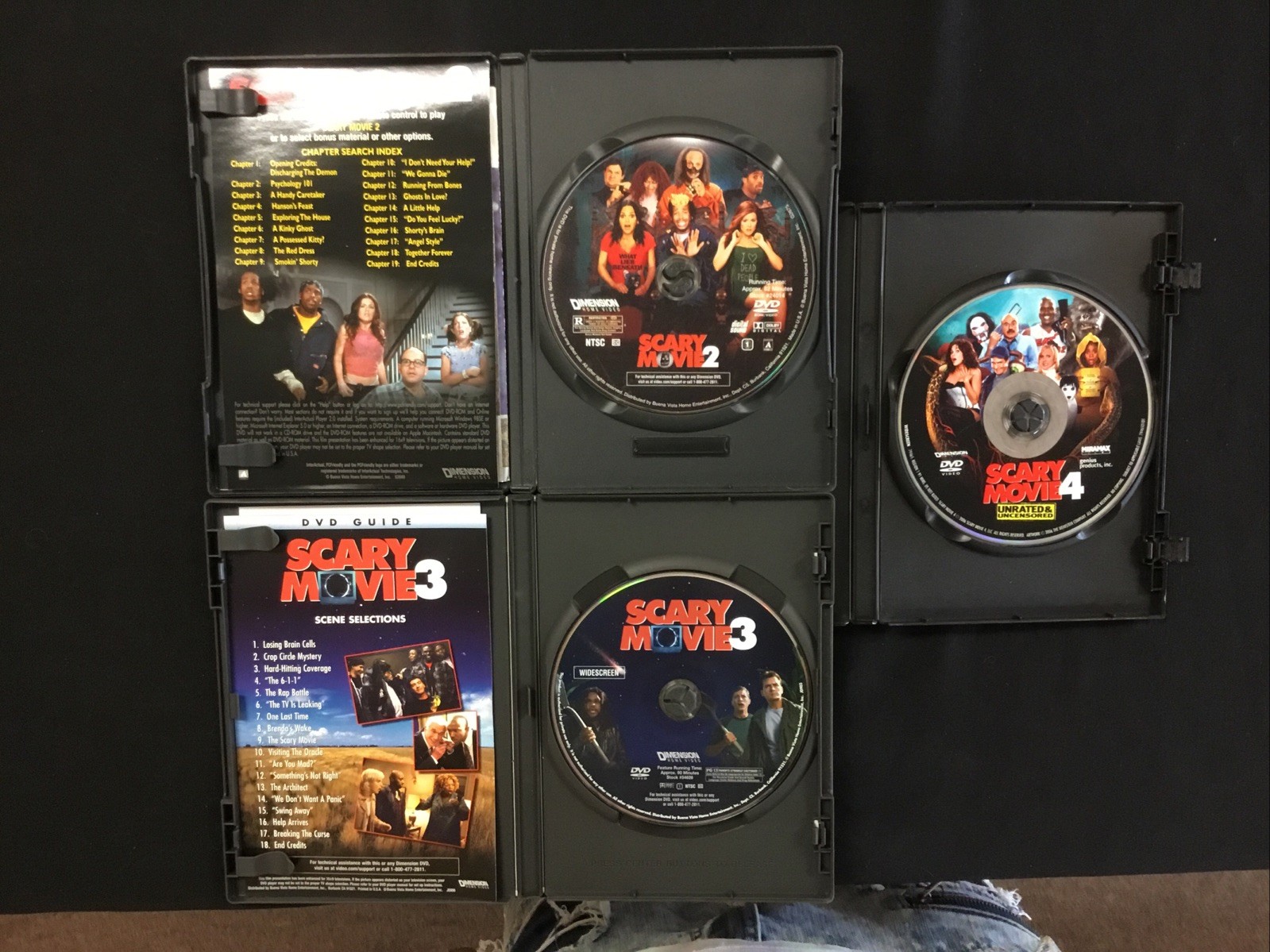 Scary Movie 2, 3, 4 UNRATED – DVD Lot Parody Wayans Bros Anna Faris 2 3 4