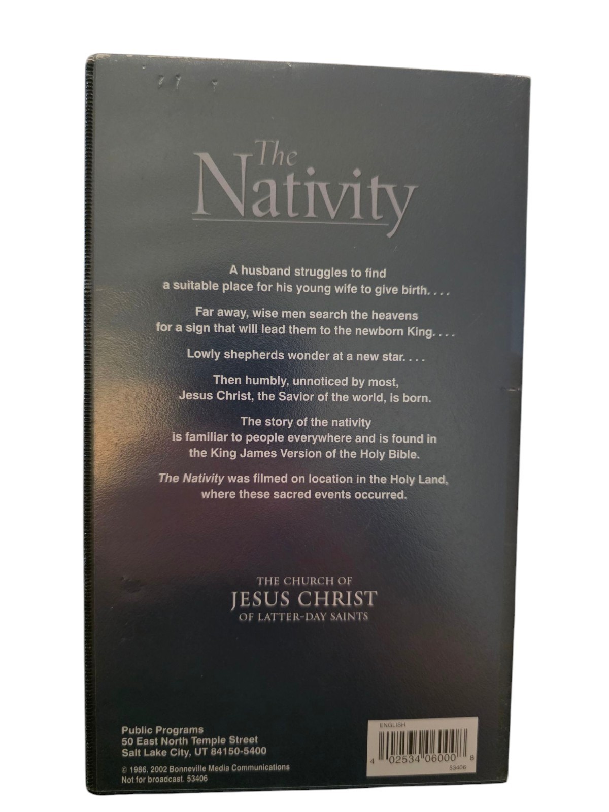 The Nativity VHS VCR Video Tape Movie The Birth Of Christ As Recorded In KJV