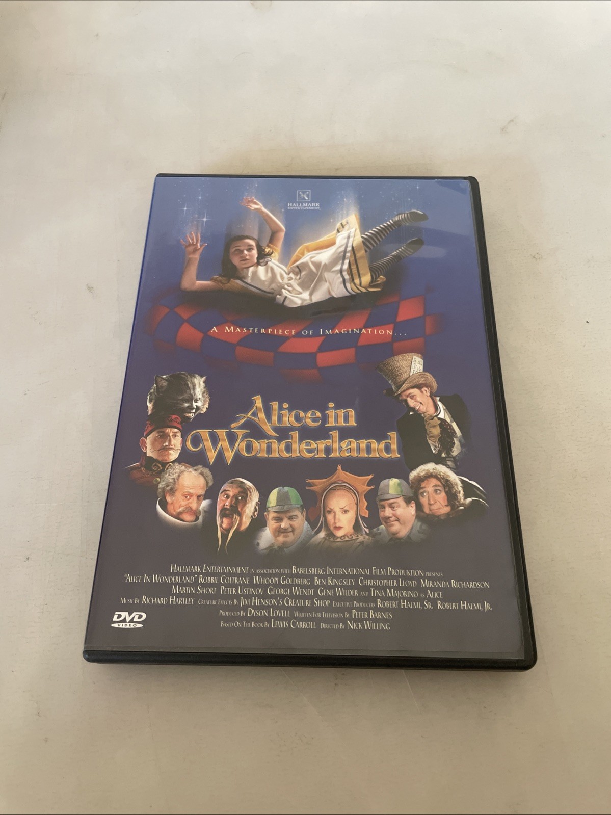 Alice In Wonderland (1999) DVD. Whoopi Goldberg, Ben Kingsley, Martin Short