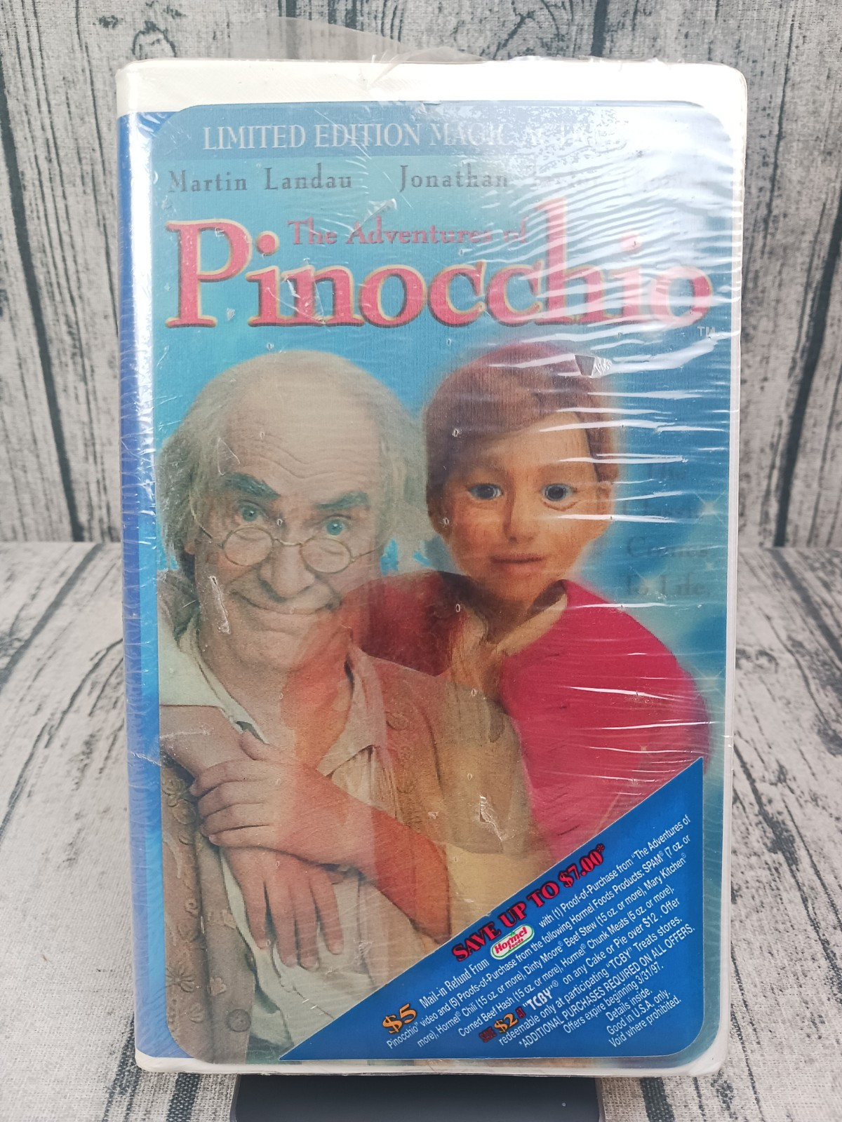 The Adventures of Pinocchio (VHS, 1996, Clamshell) Jonathan Taylor Thomas – New