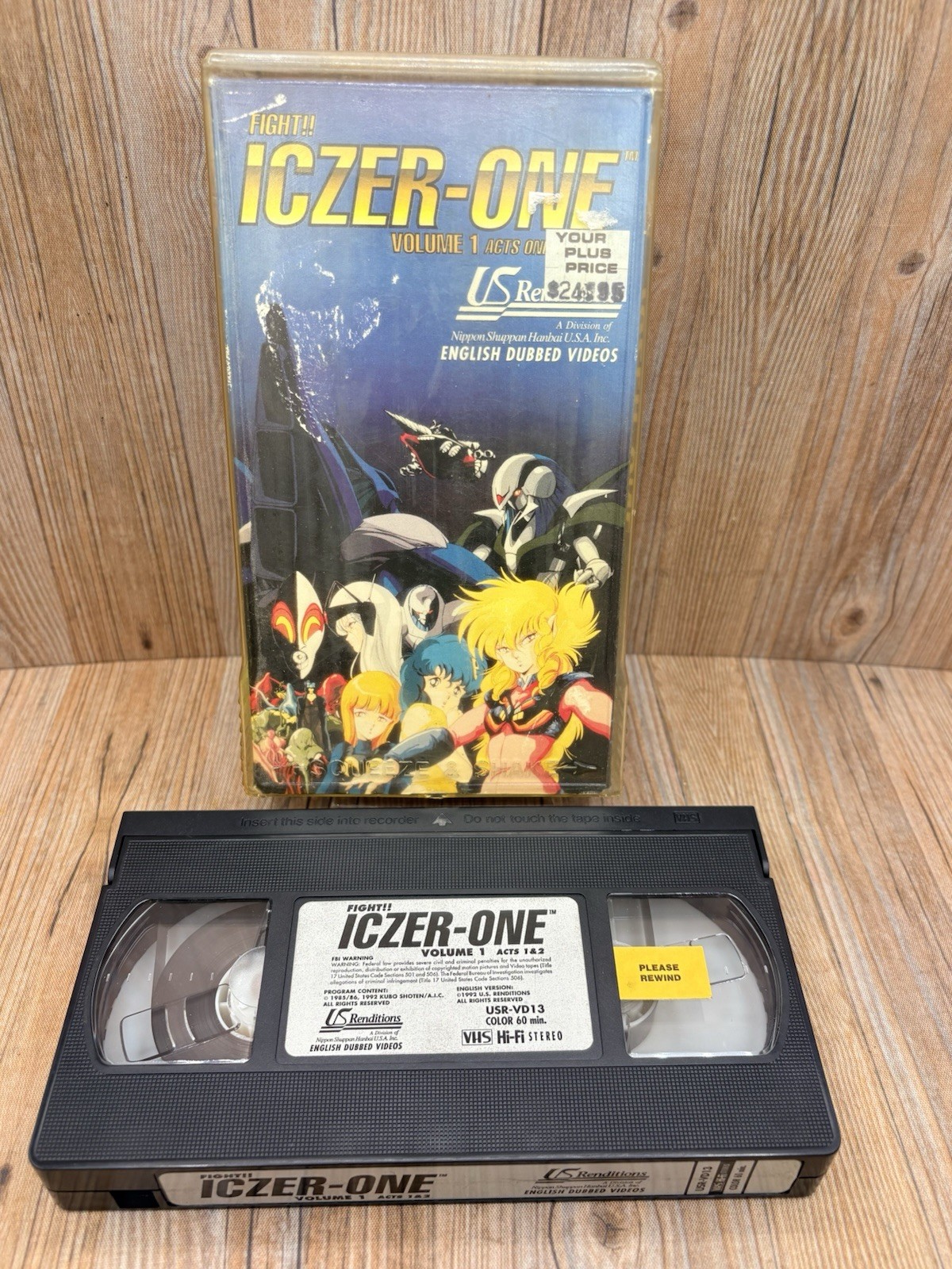 Fight!! Iczer-One: Volume 1 Acts One & Two – English Dubbed – VHS,1994
