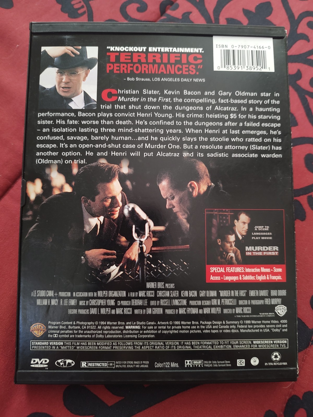 Murder in the First (DVD, 1999)