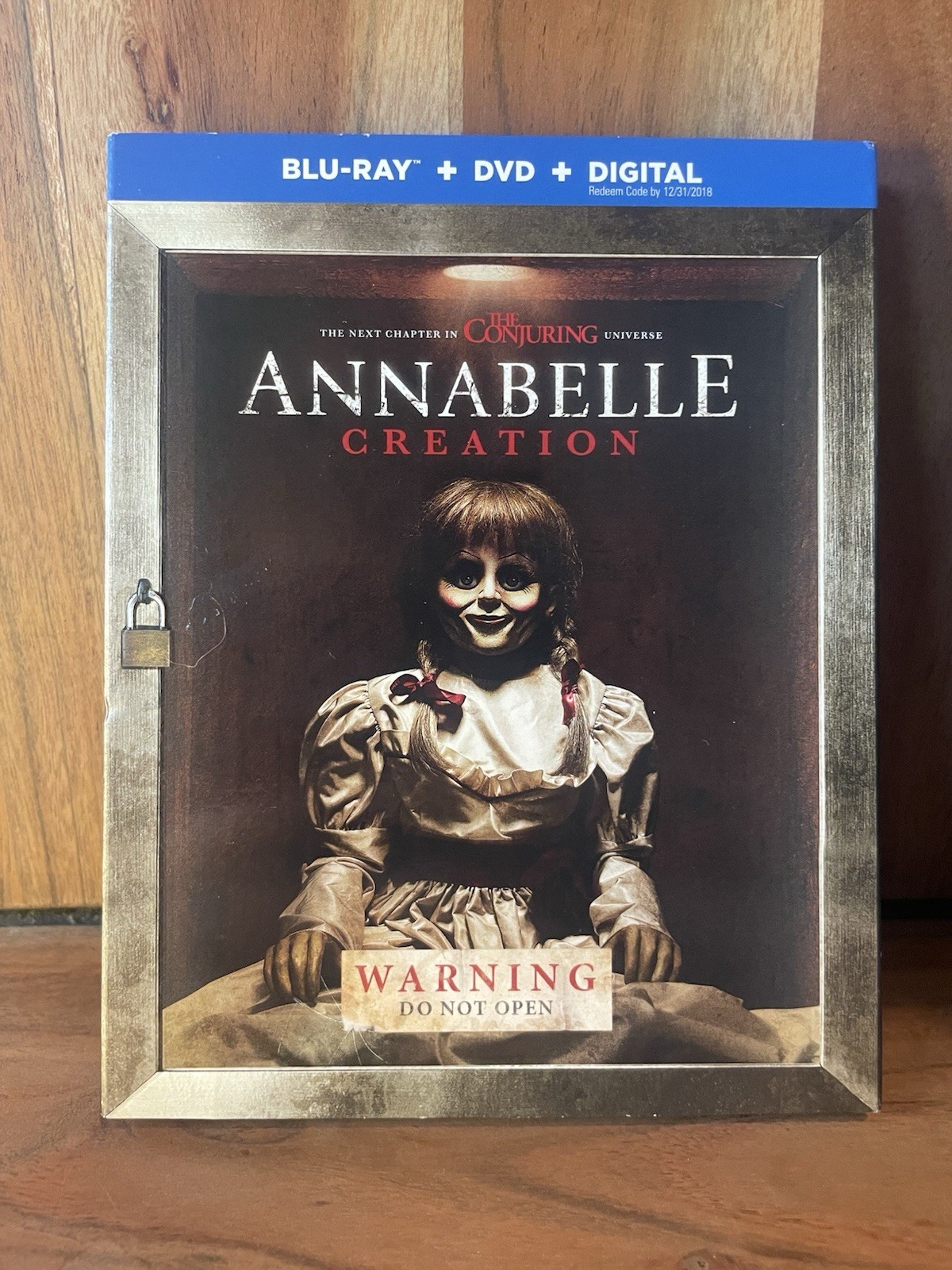 Annabelle: Creation (Blu-ray,DVD,Digital 2017) With Slipcover