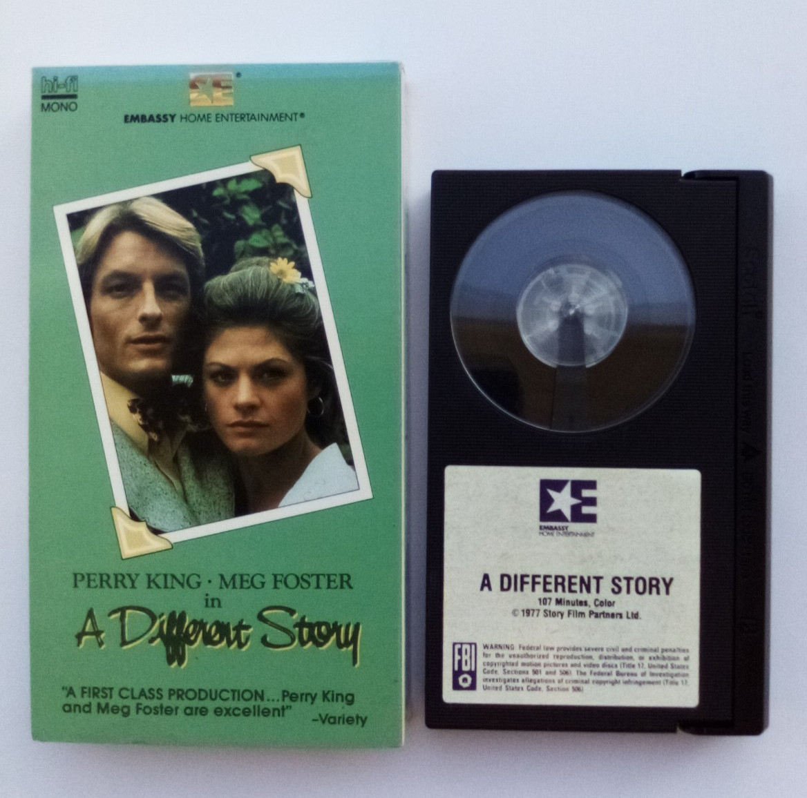 A DIFFERENT STORY (1978 Previously Viewed Betamax) Opposites Attract ROM-COM
