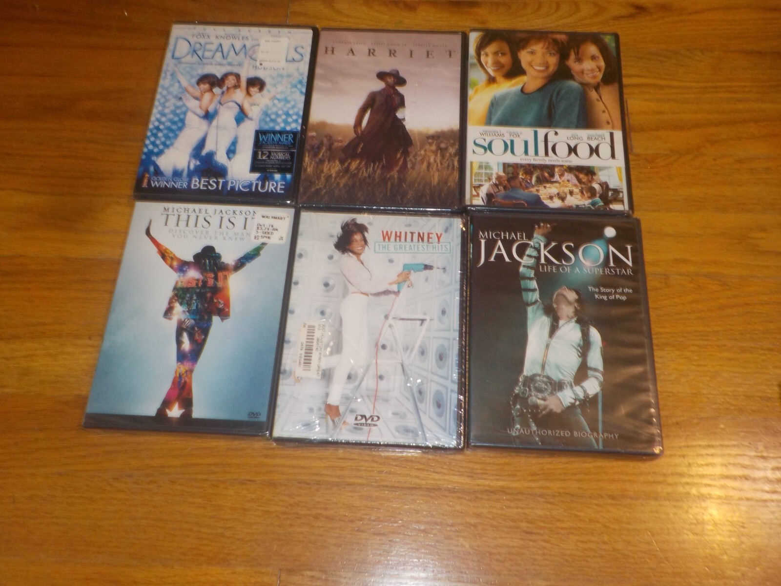 DVD Lot NEW Whitney Houston Greates HIts Soul Food Michael Jackson Harriett