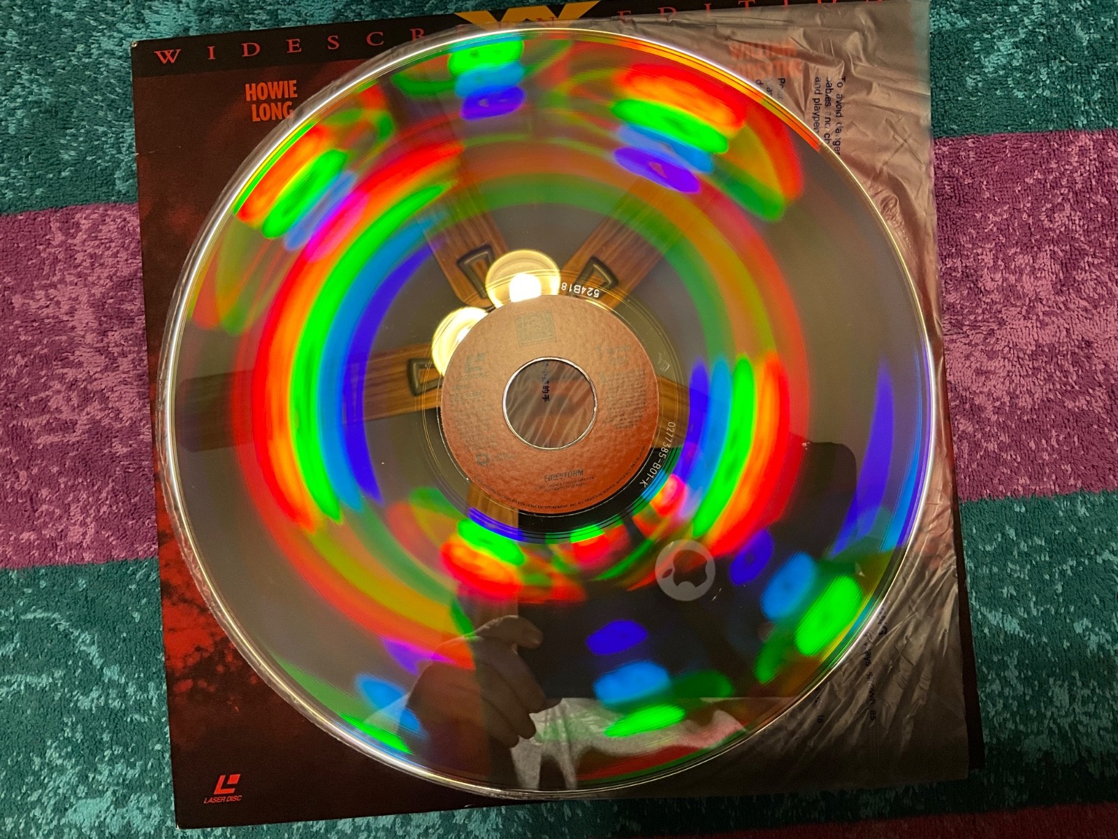 Laserdisc Firestorm Action Howie Long Sold As Is